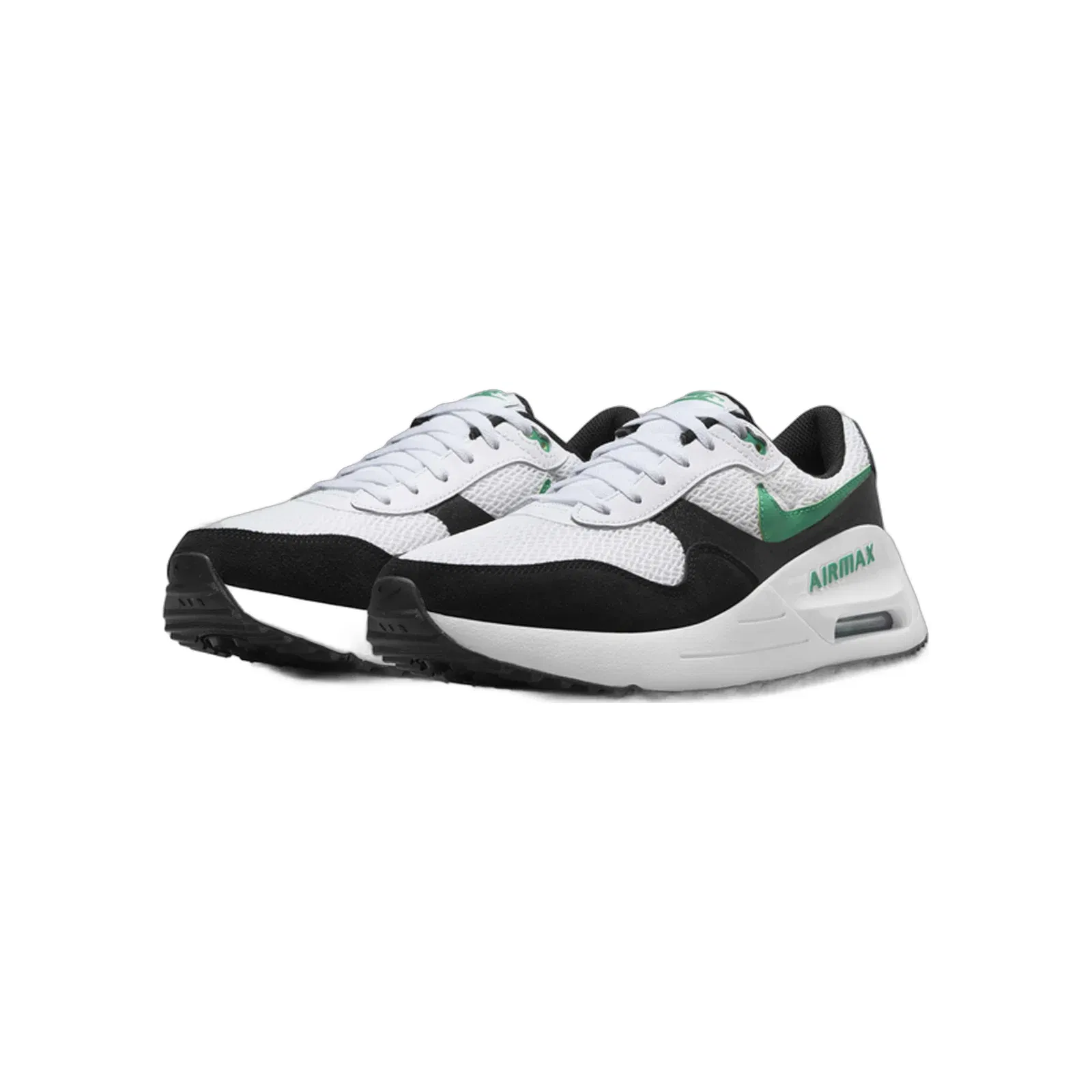 Nike Air Max SYSTM White Black Stadium Green