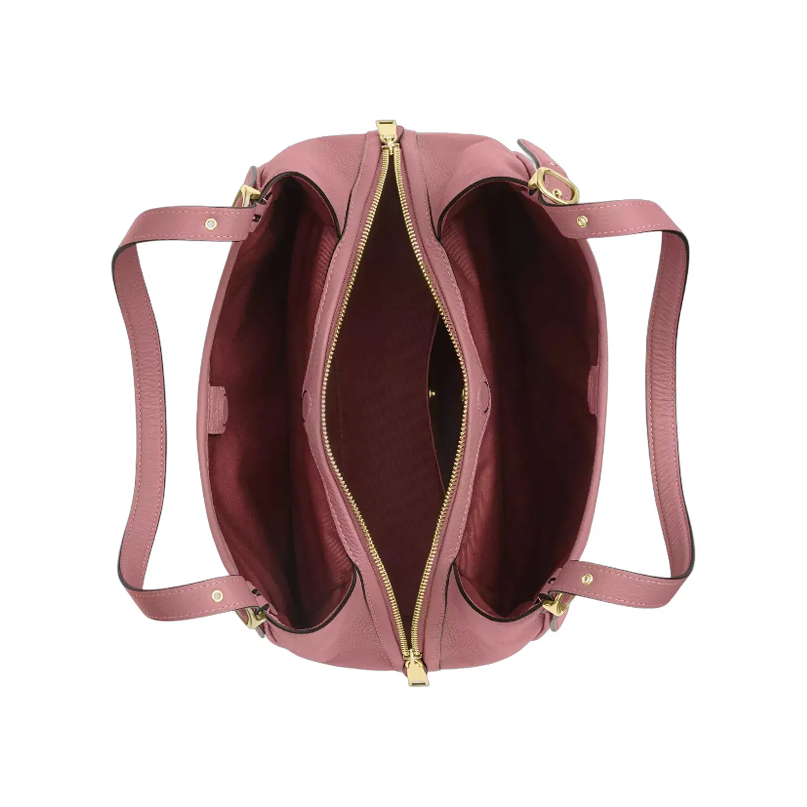 COACH Erin Shoulder Bag Pebbled Leather/Gold/Peony