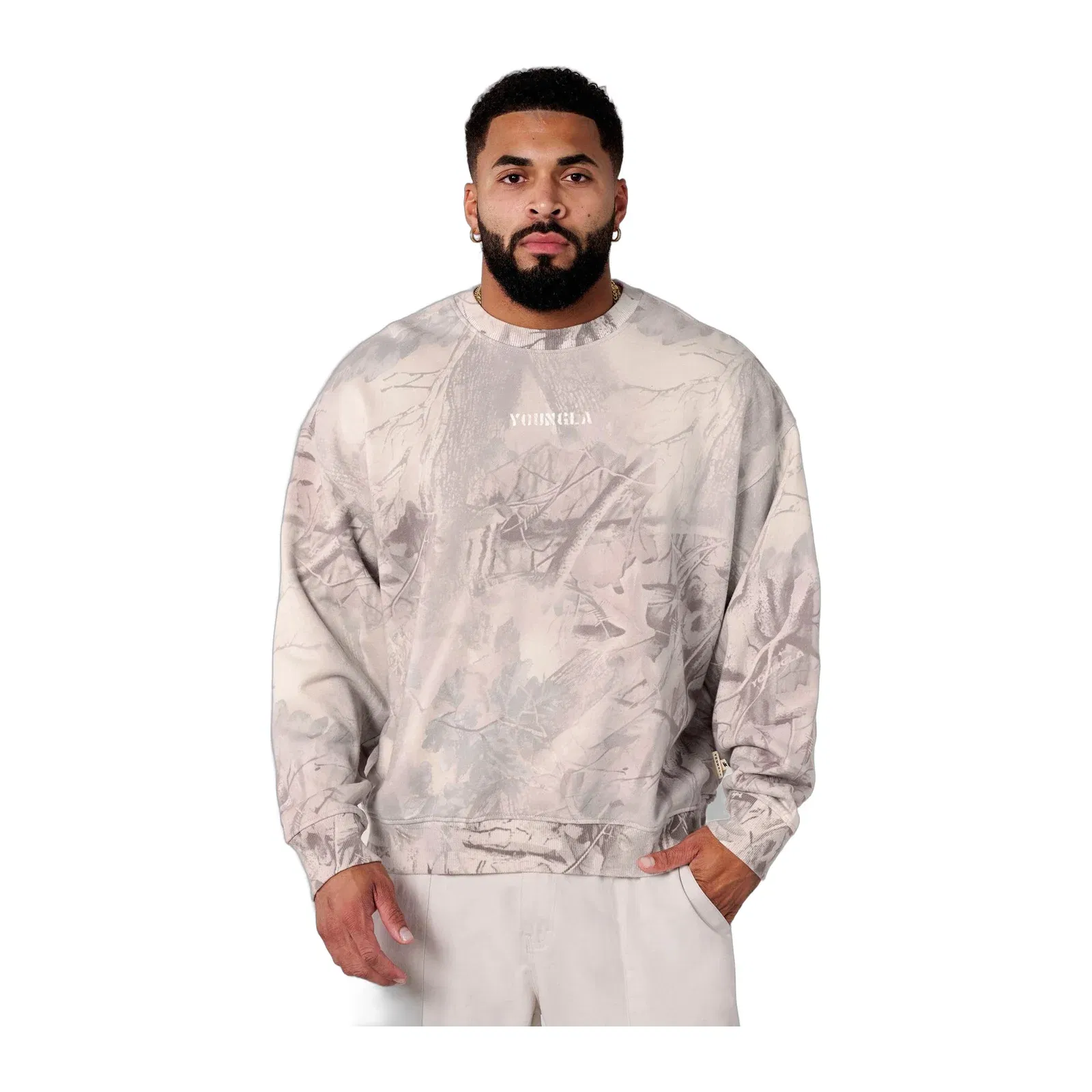 Tree Camo Collection - Crewnecks Beige Tree Camo