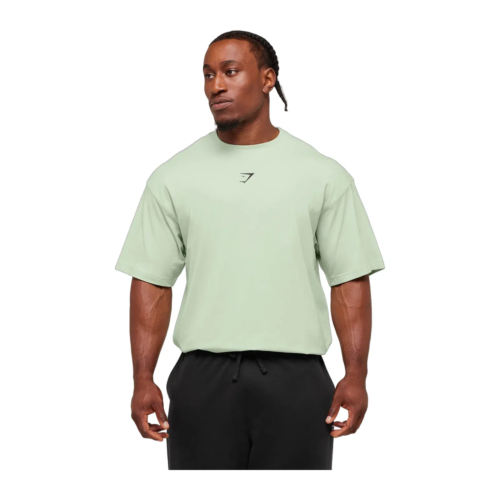Gymshark Power T-Shirt oversized fit Clay Green