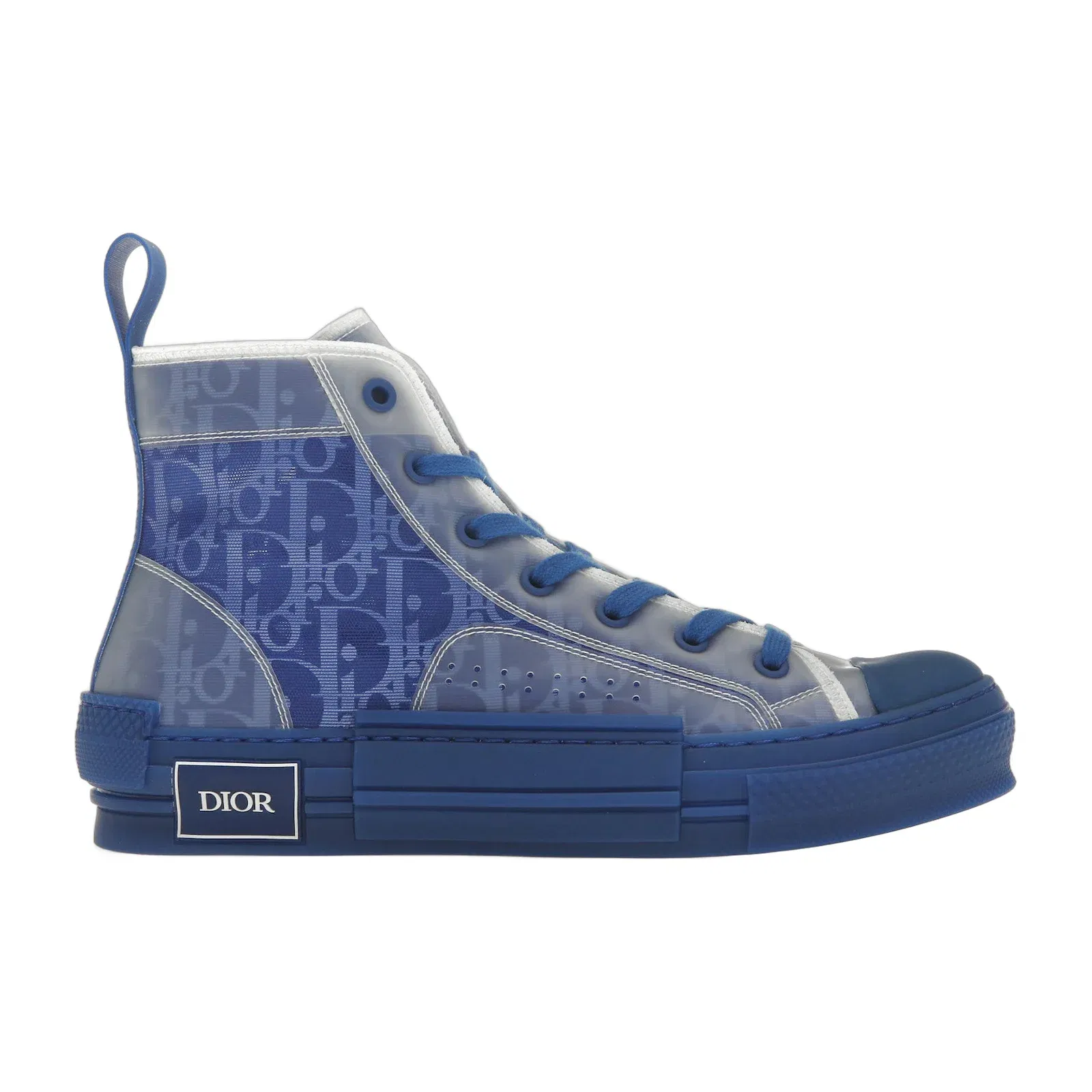 Dior B23 High Top Blue Dior Oblique Canvas