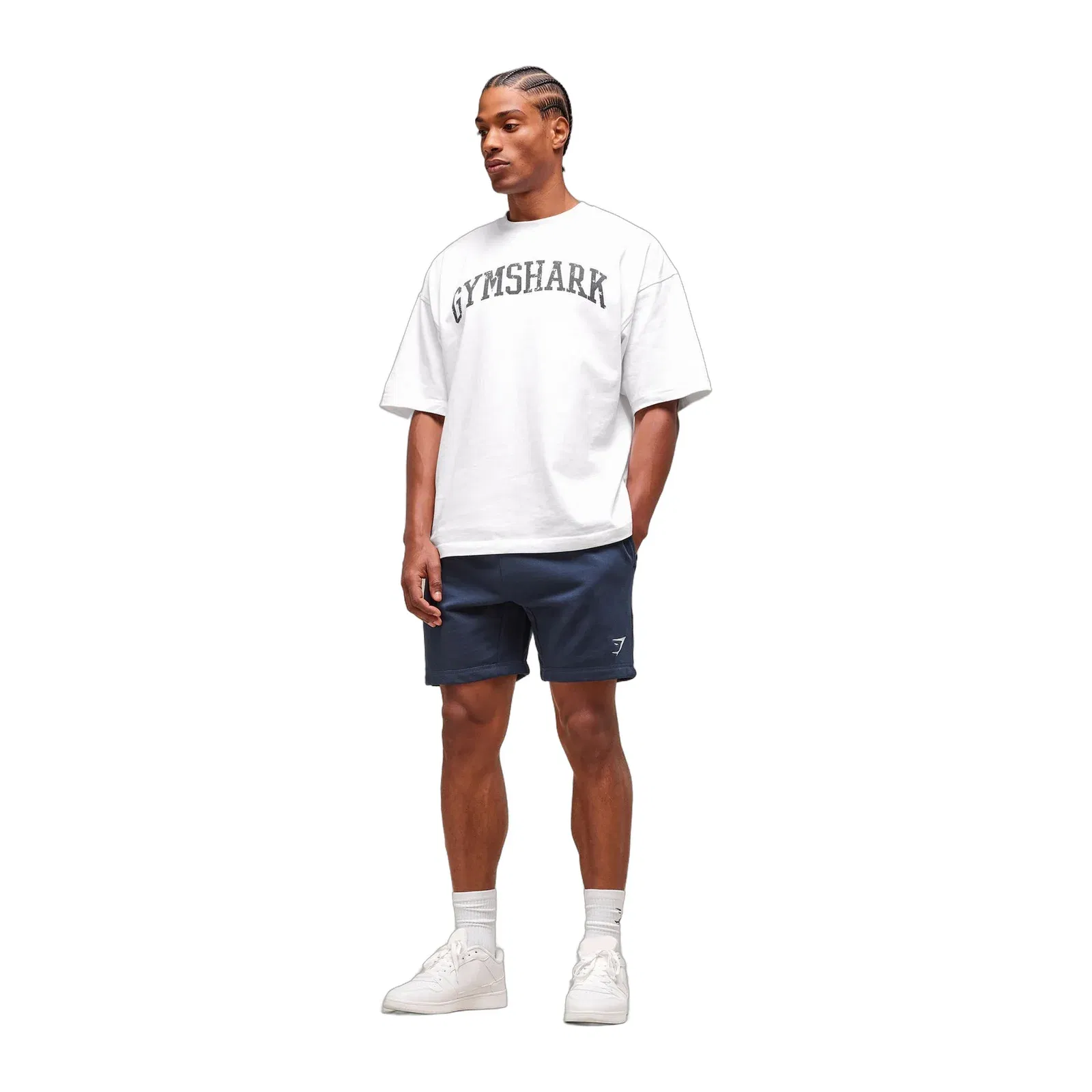 Gymshark Crest 7" Shorts Navy