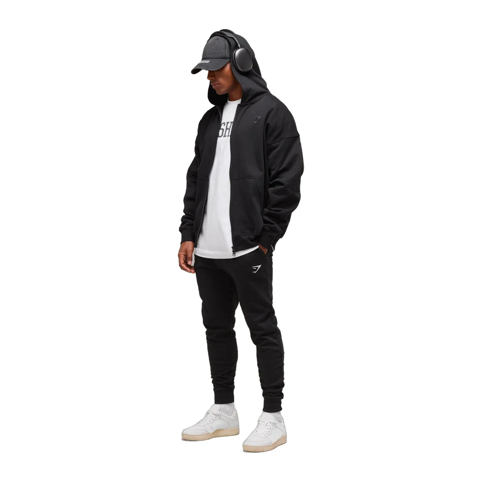 Gymshark Crest Joggers Black