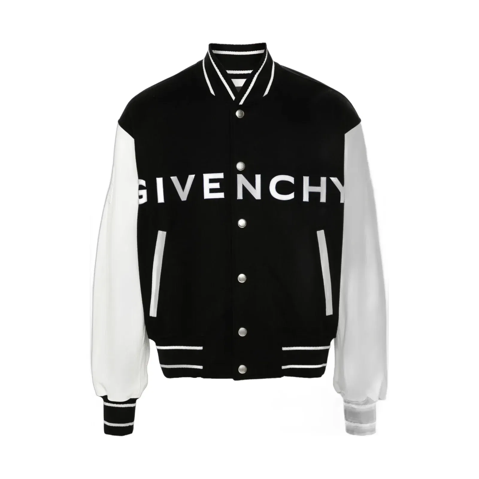 logo-emboosed bomber jacket