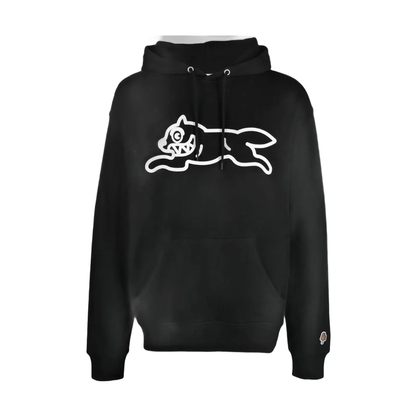 Running Dog rib-trimmed Hoodie
