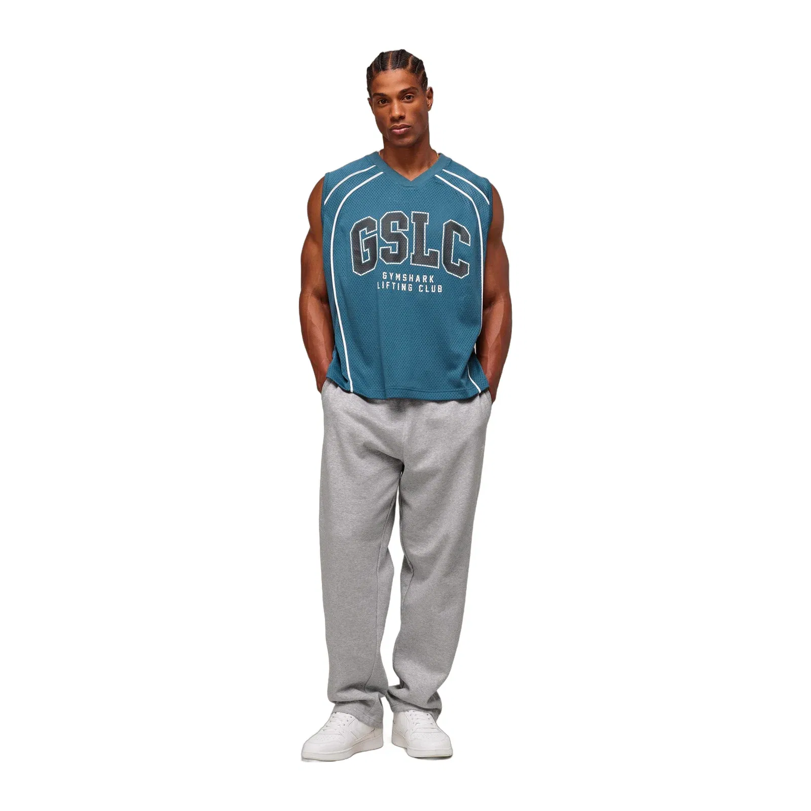 Gymshark GSLC Sports Jersey Tank - Success Blue