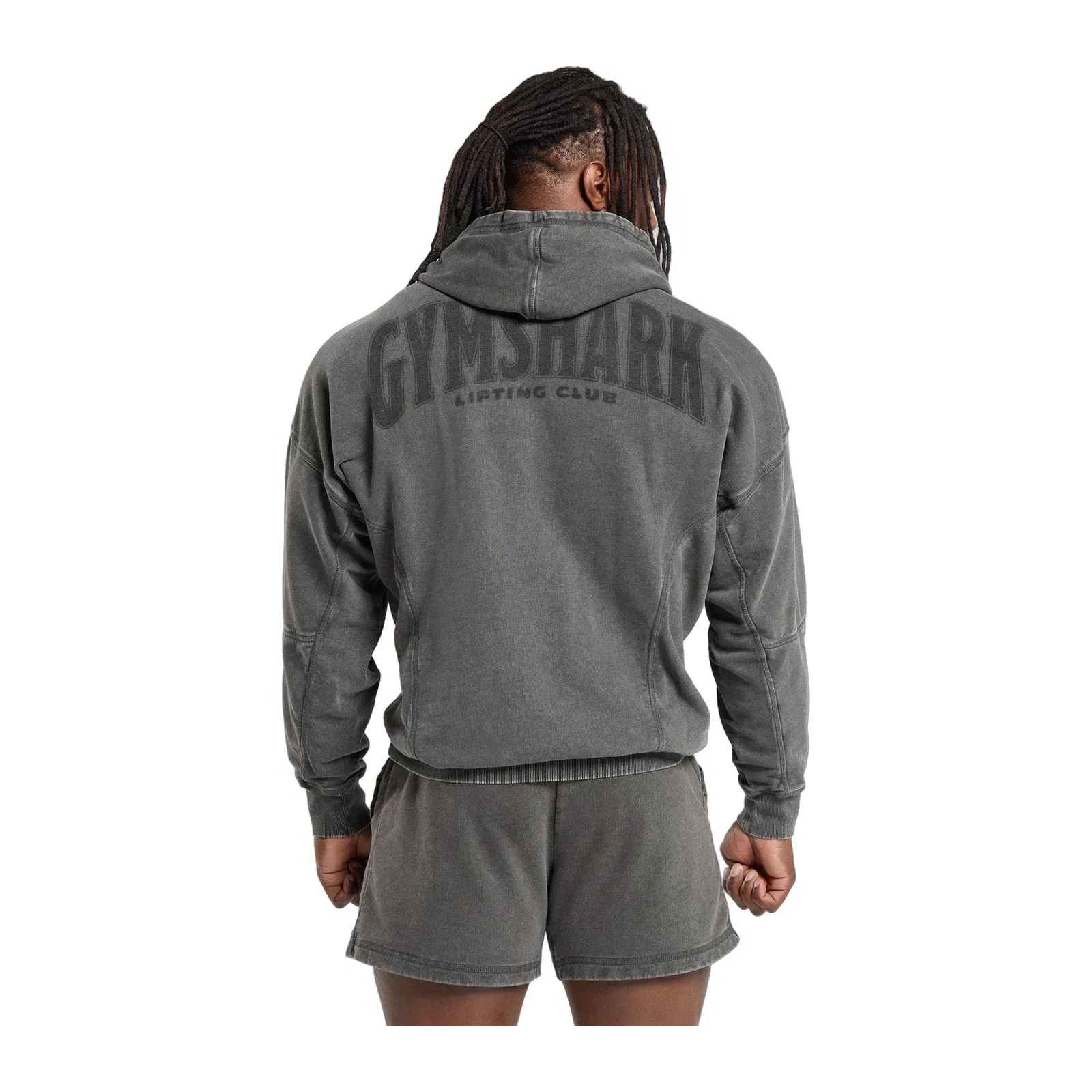 Gymshark Heritage Washed Hoodie - Onyx Grey
