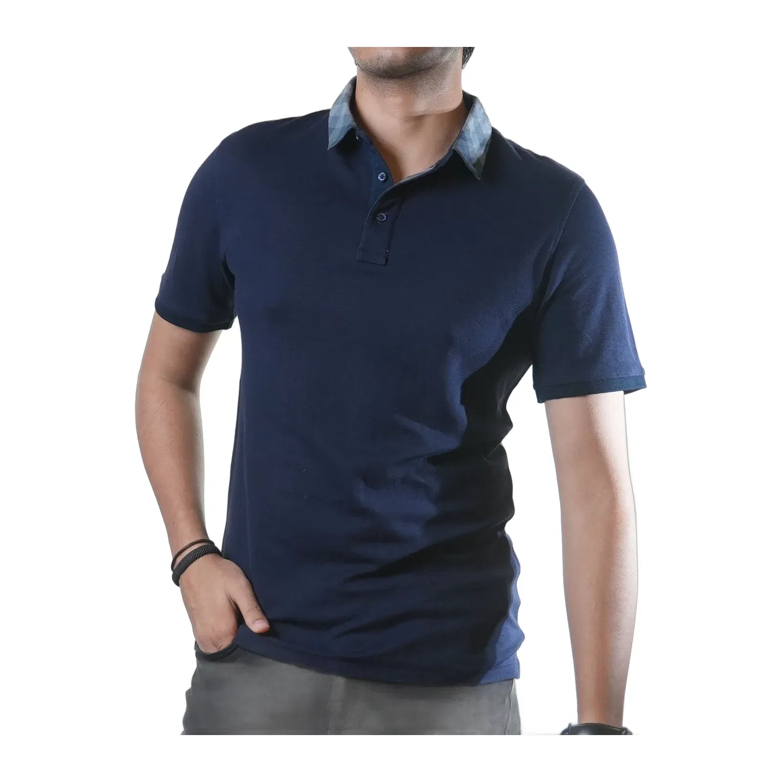 Burberry Brit Navy Blue Polo T-Shirt (S)