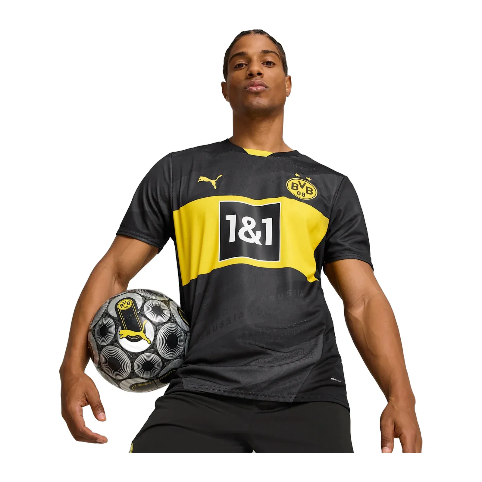 PUMA BORUSSIA DORTMUND 24/25 AWAY FOOTBALL JERSEY { BLACK