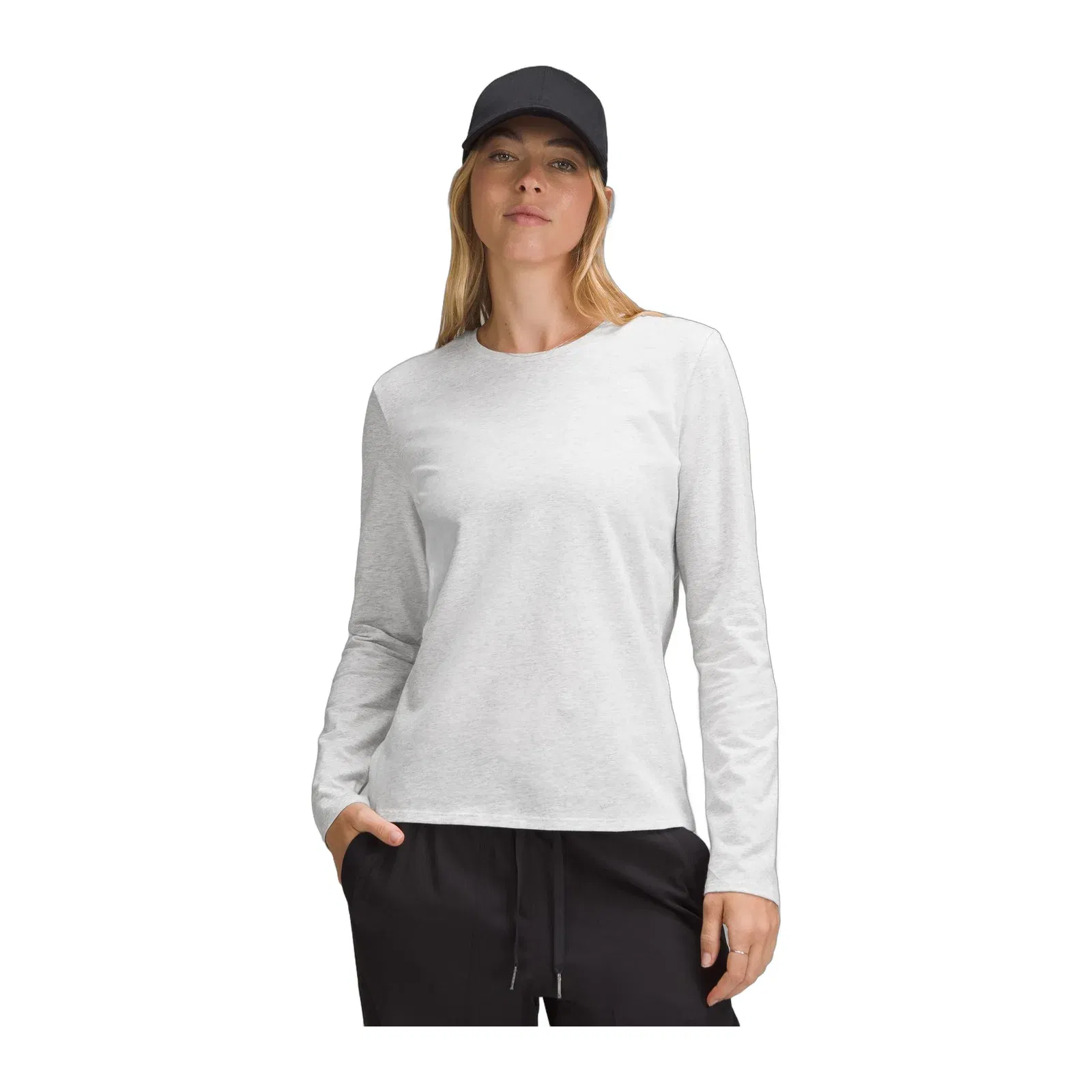 Lululemon Women's Organic Cotton Crewneck Long-Sleeve Shirt
