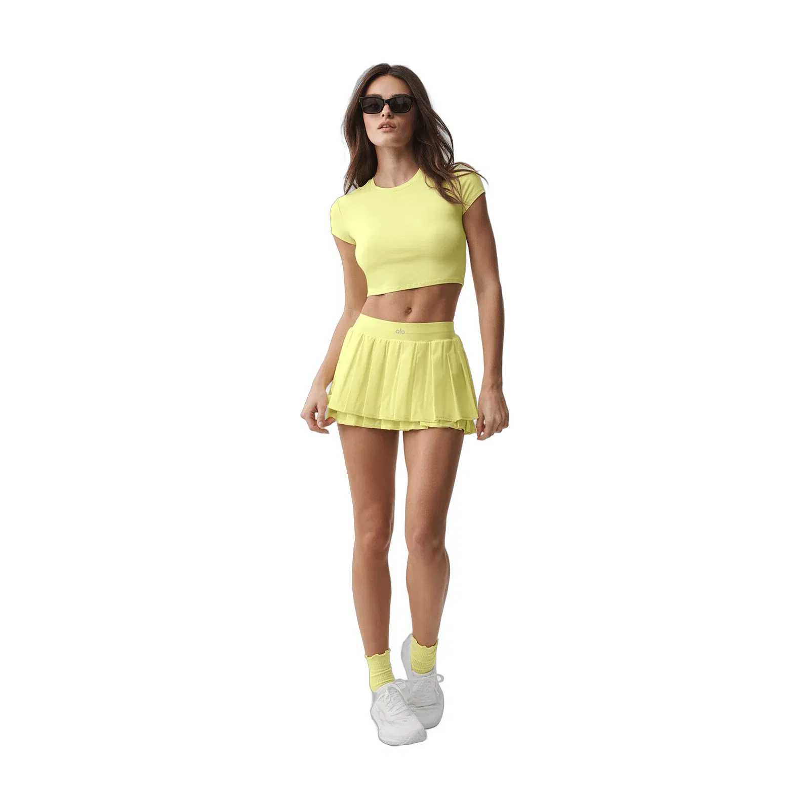 Alo Yoga Double Or Nothing Tennis Skirt - Sunshine