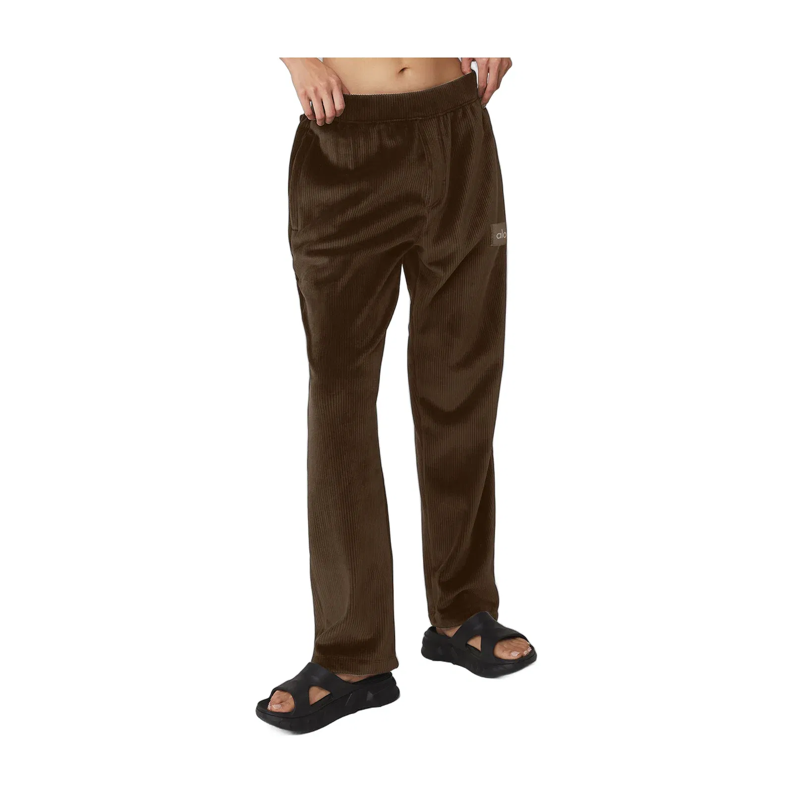 Alo Yoga Velour Baller Pant - Espresso