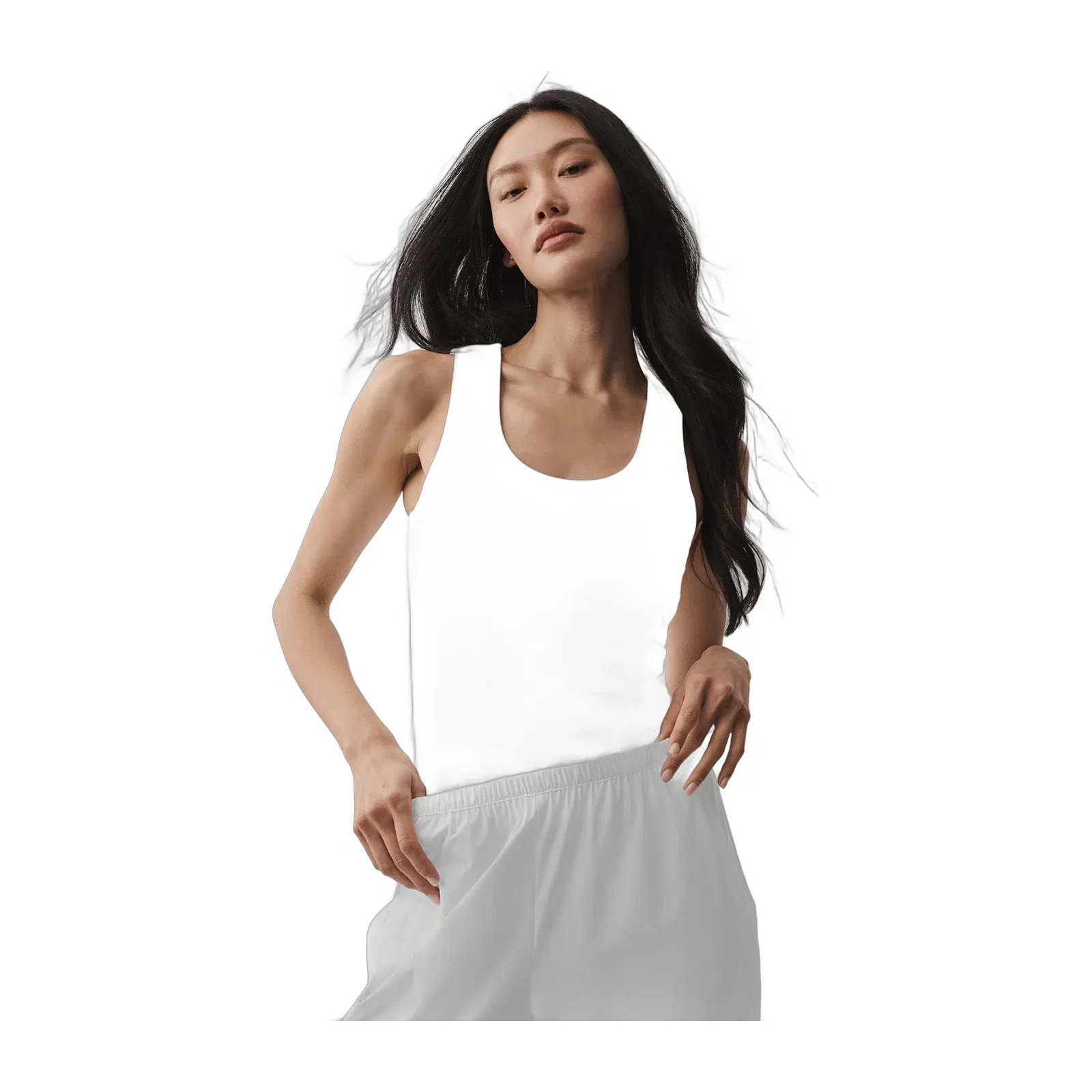Alo Yoga ALO Softsculpt No Nonsense Bra Tank - White