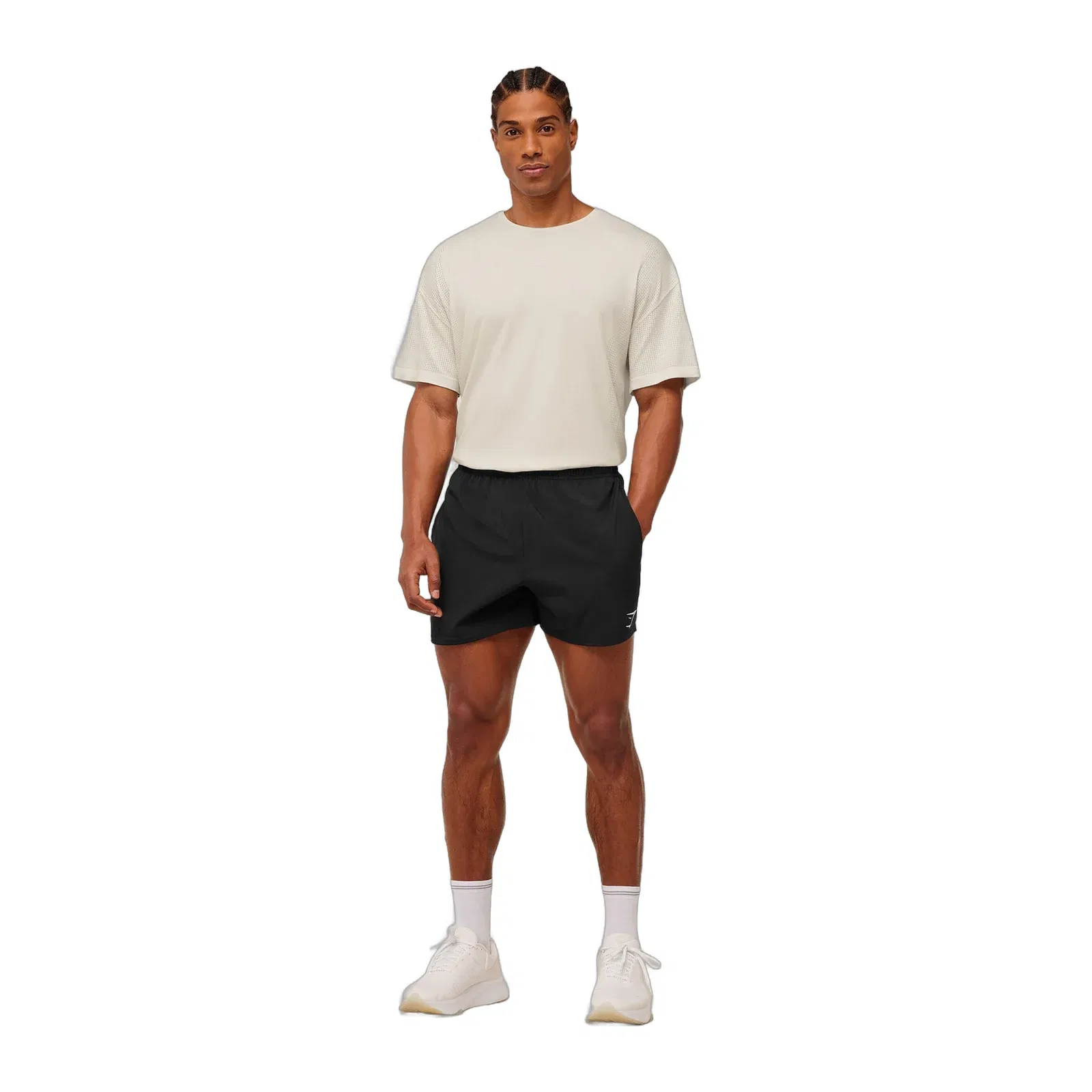 Gymshark Distance Seamless T-Shirt -  Soft White /  Soft White