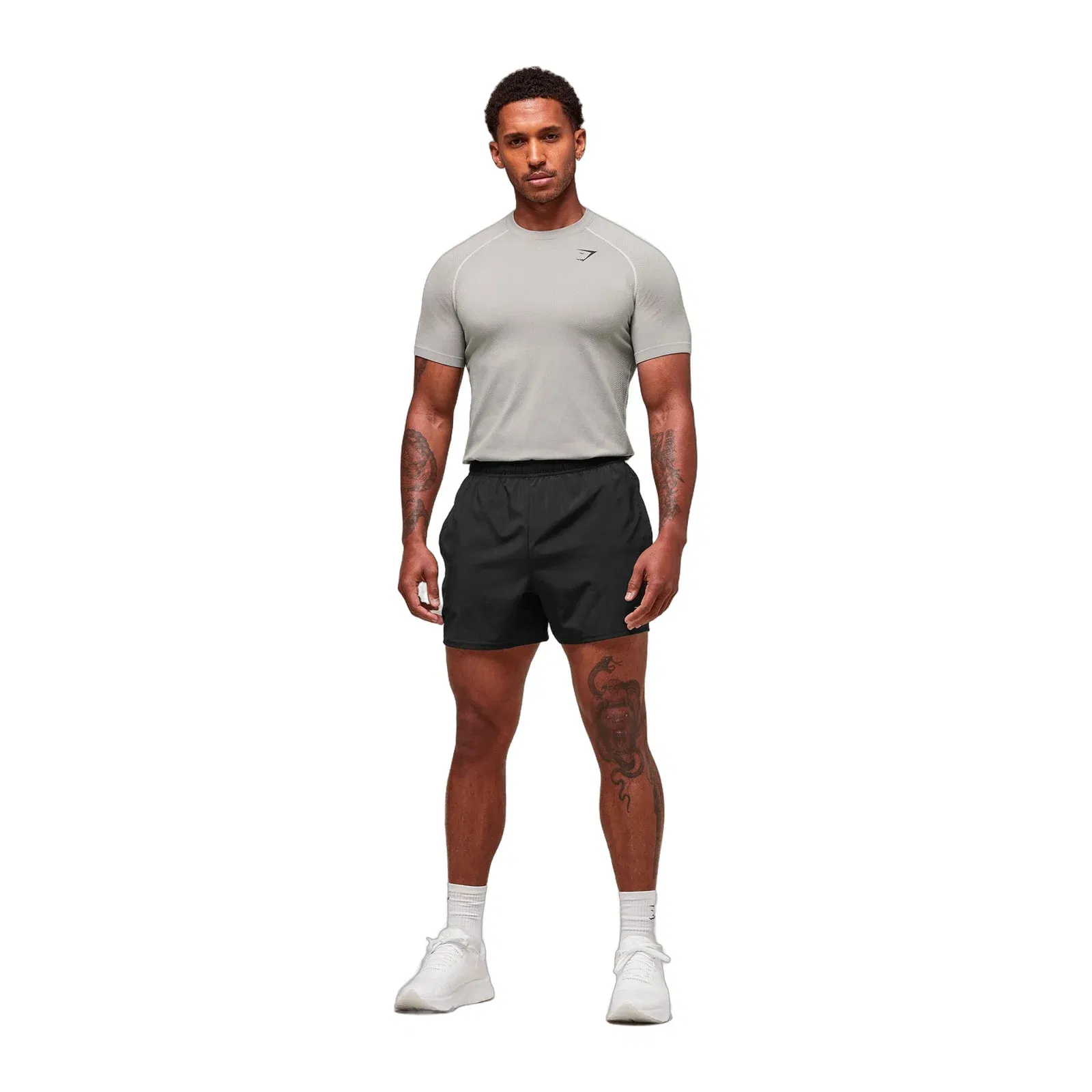Gymshark Vital Seamless T-Shirt - Light Grey/Smokey Grey