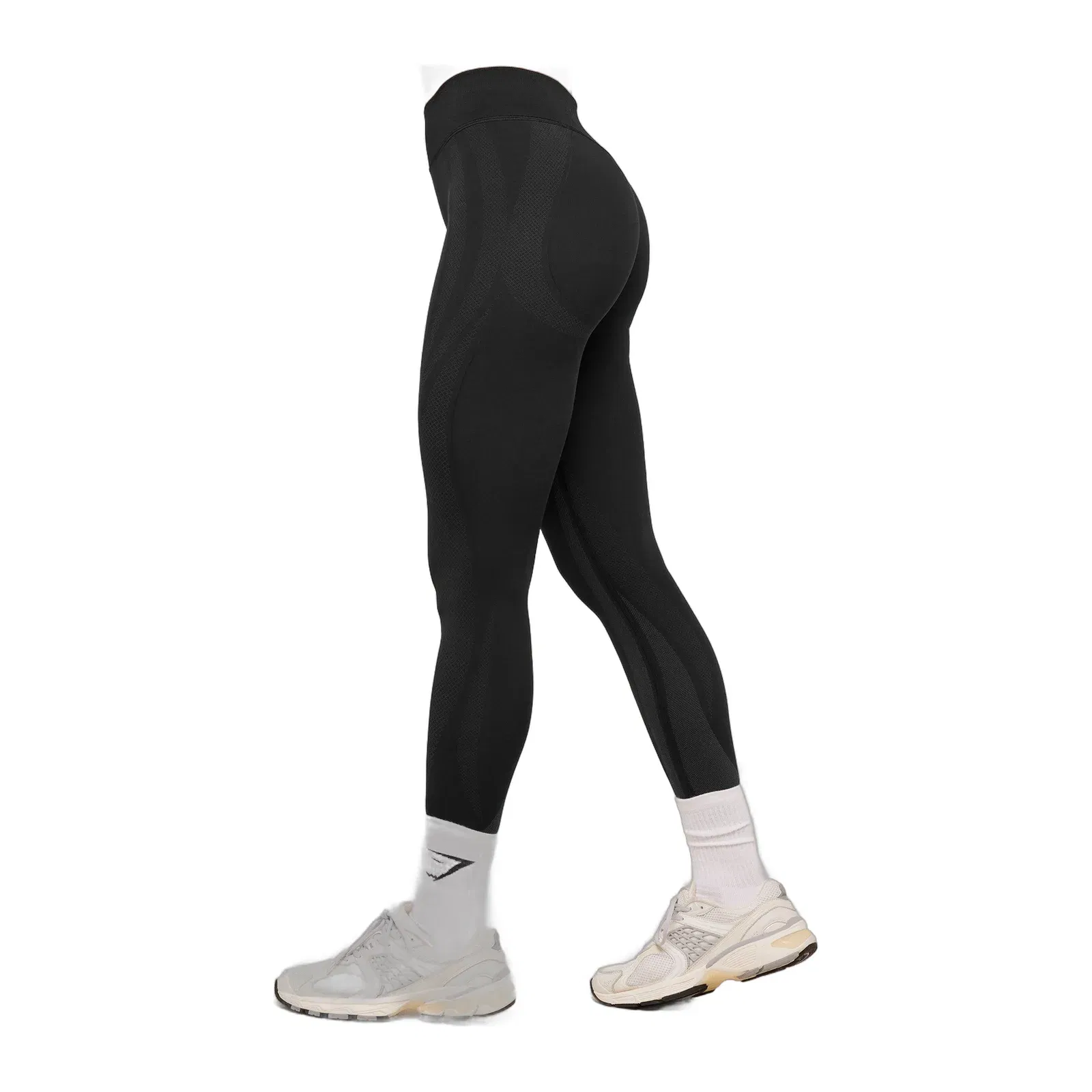 Gymshark Weekend Seamless Leggings - GS Black/GS Asphalt Grey