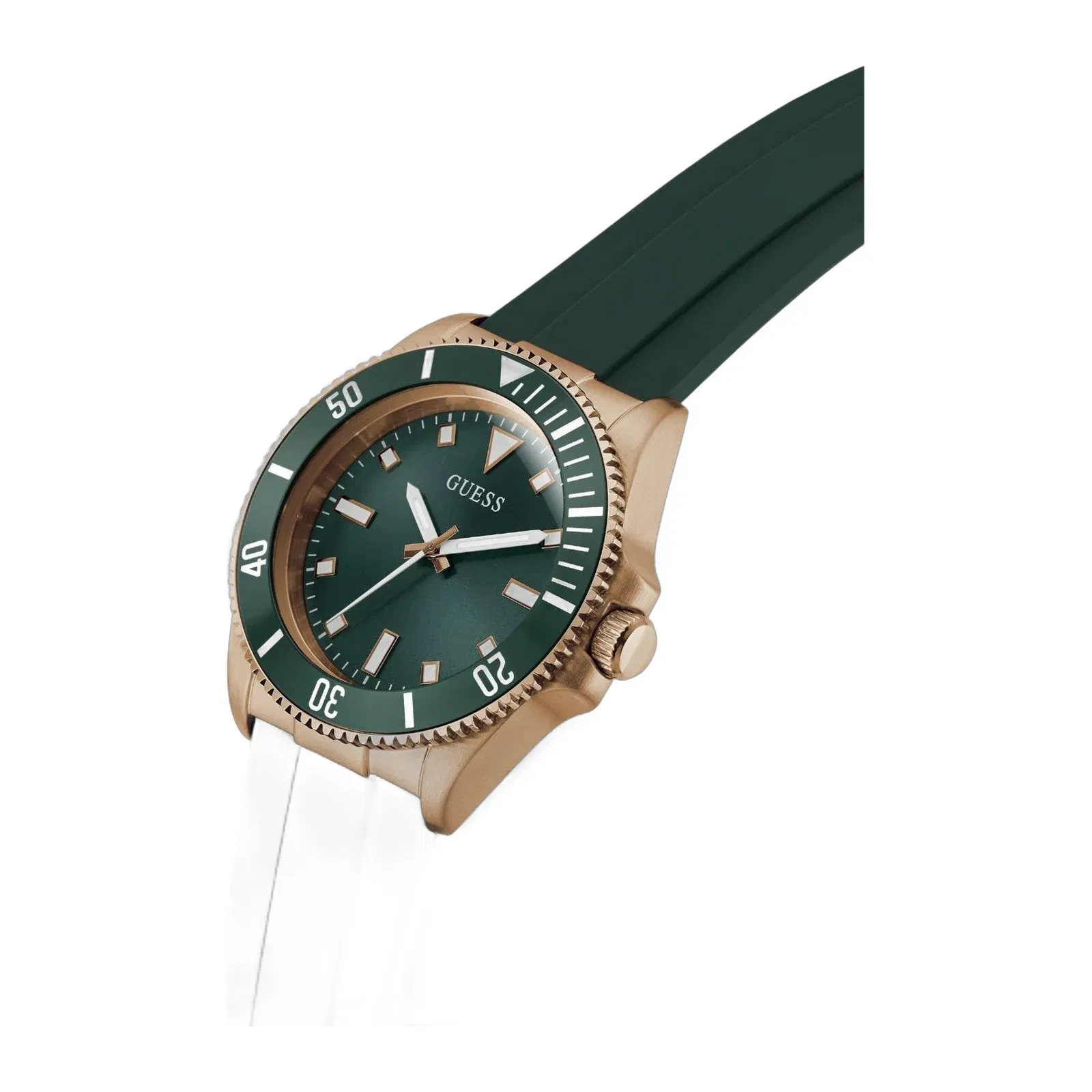 Guess GS Cliff Men Quartz Green Dial Analog Stainless Steel Gw0969G5