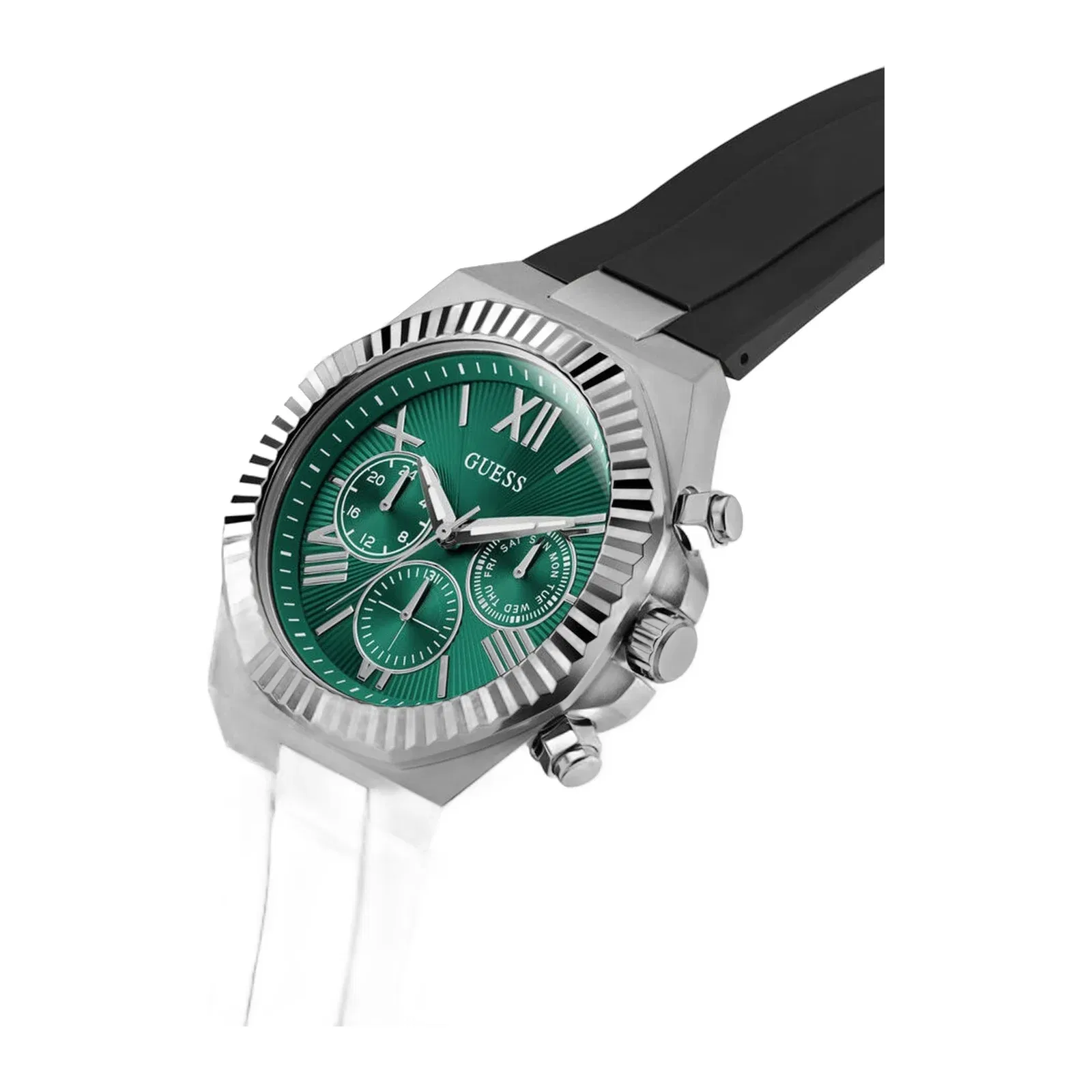 Guess Gd Equity Men Quartz Green Dial Analog Stainless Steel Gw1011G1