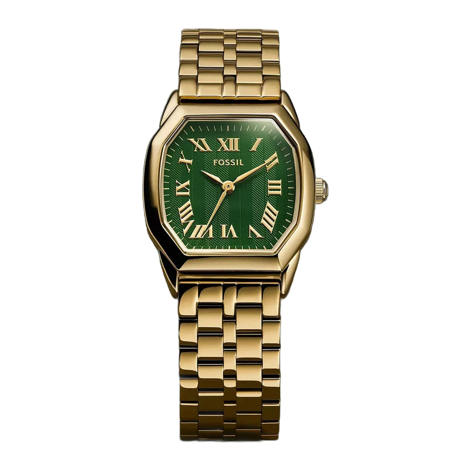 Fossil Harlow Women Quartz Green Dial Analog Stainless Steel Watch Es5451