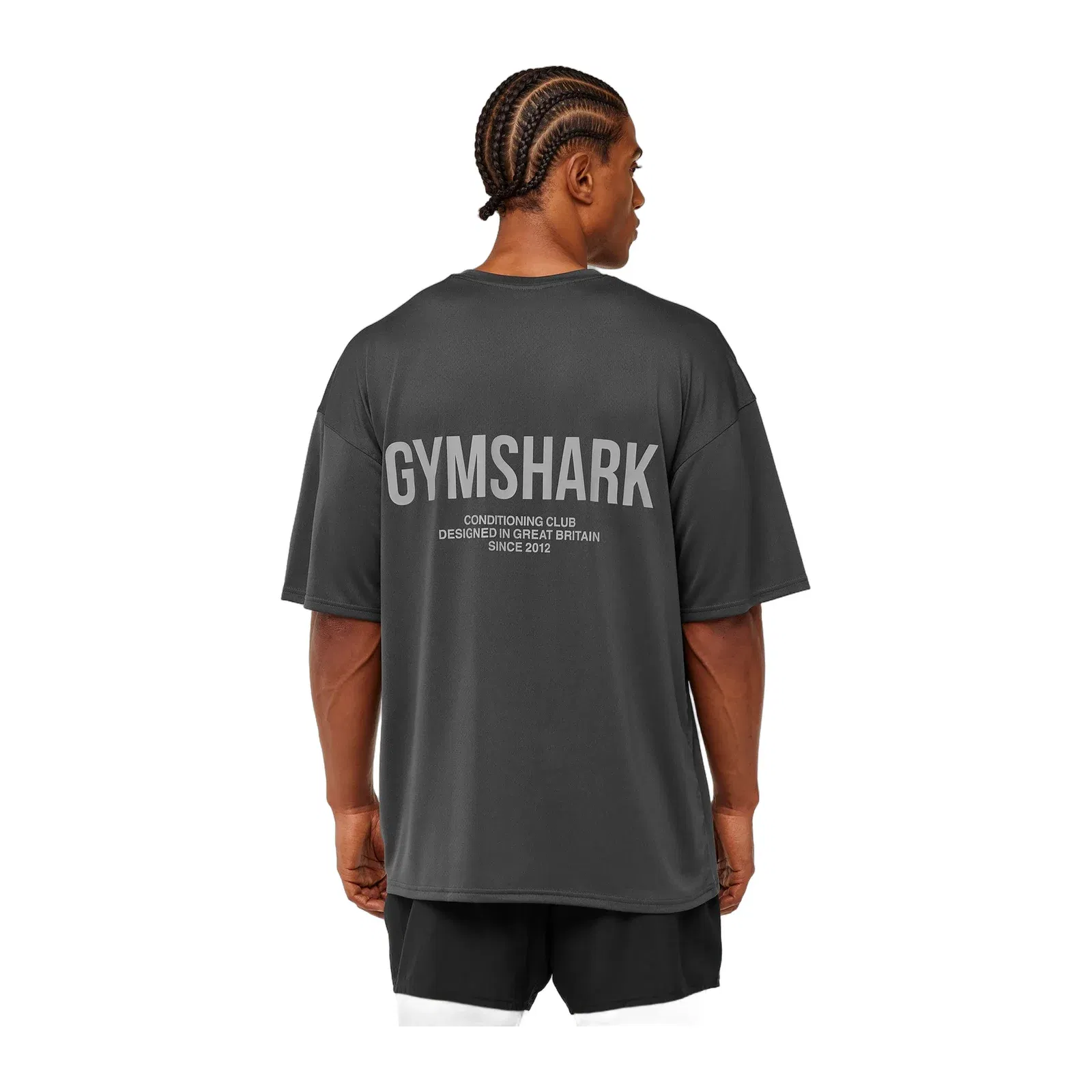 Gymshark Conditioning Club Oversized T-Shirt - GS Onyx Grey/GS Smokey Grey