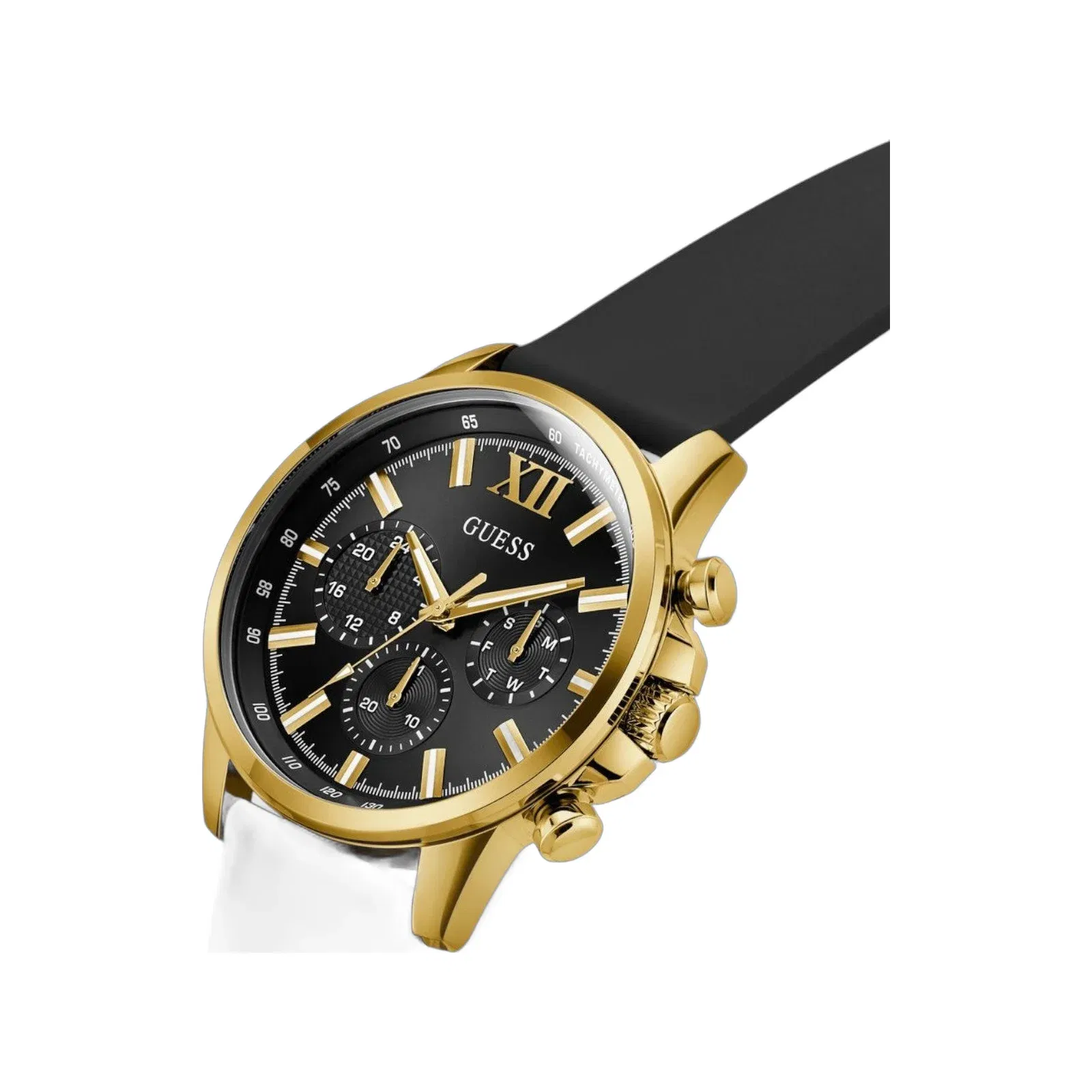Guess Gd Walker Men Quartz Black Dial Analog Stainless Steel Gw0913G2