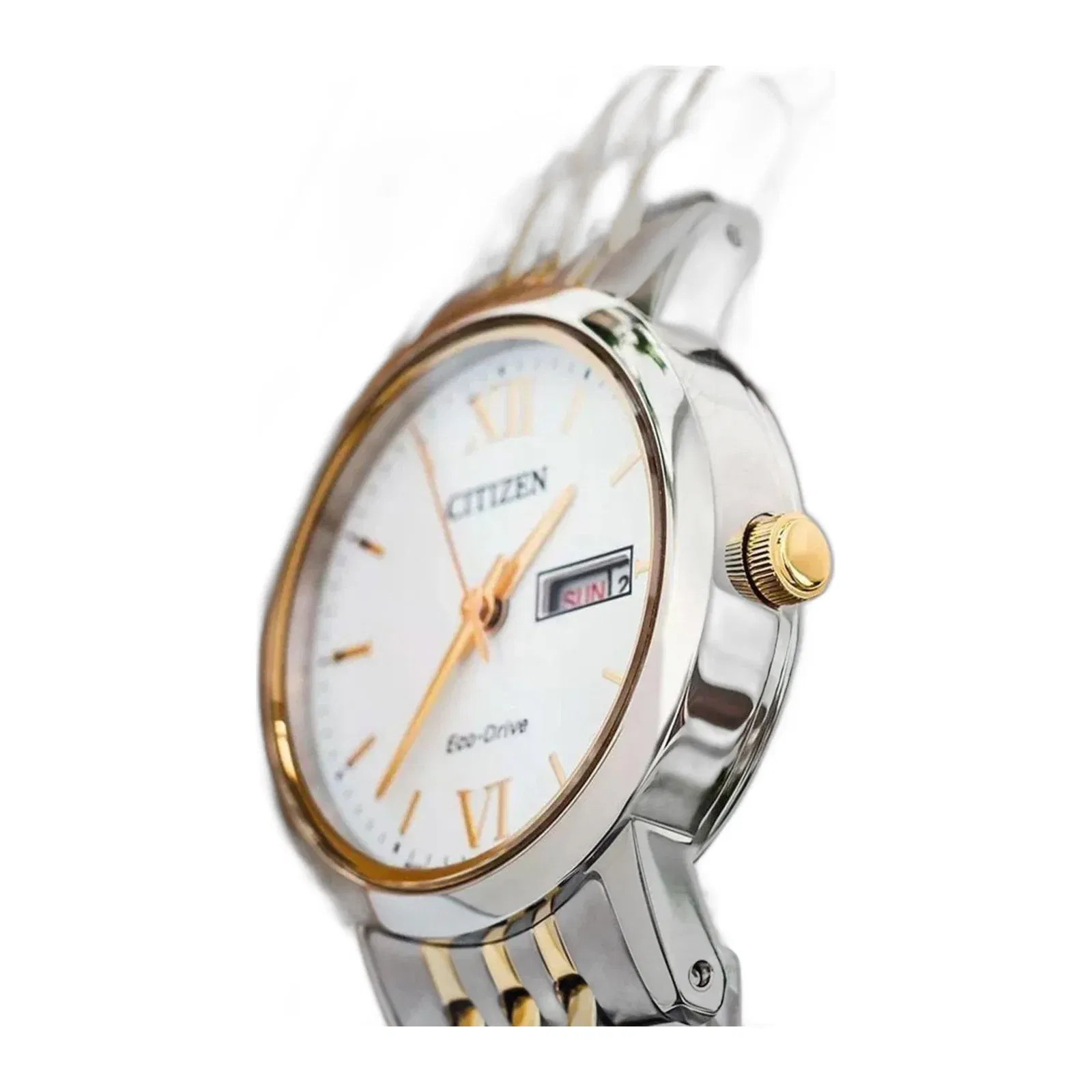 Citizen Eco-Drive Women Quartz White Dial Analog Stainless Steel Ew3254-87A