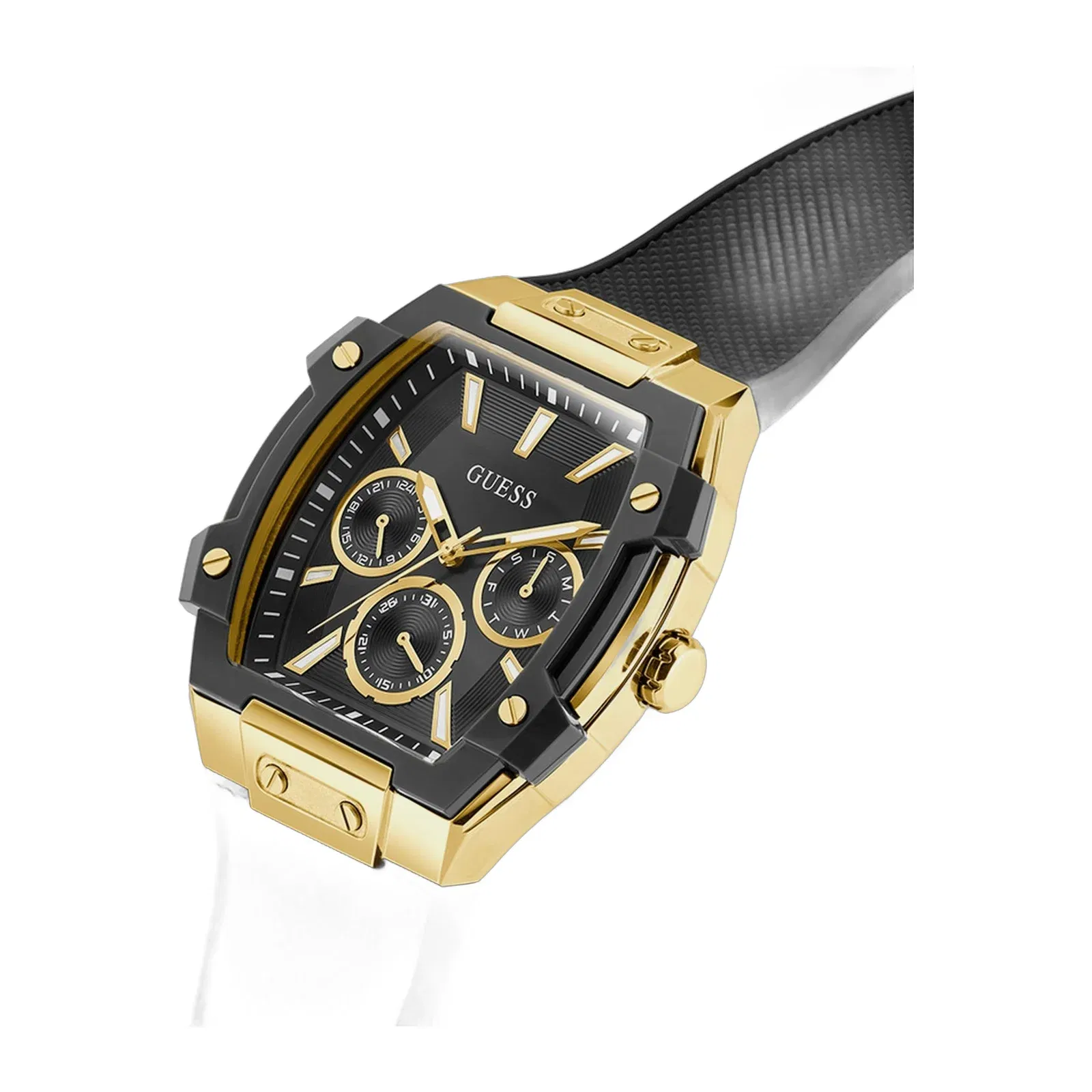 Guess Gt Phoenix Men Quartz Black Dial Analog Stainless Steel Gw0956G2