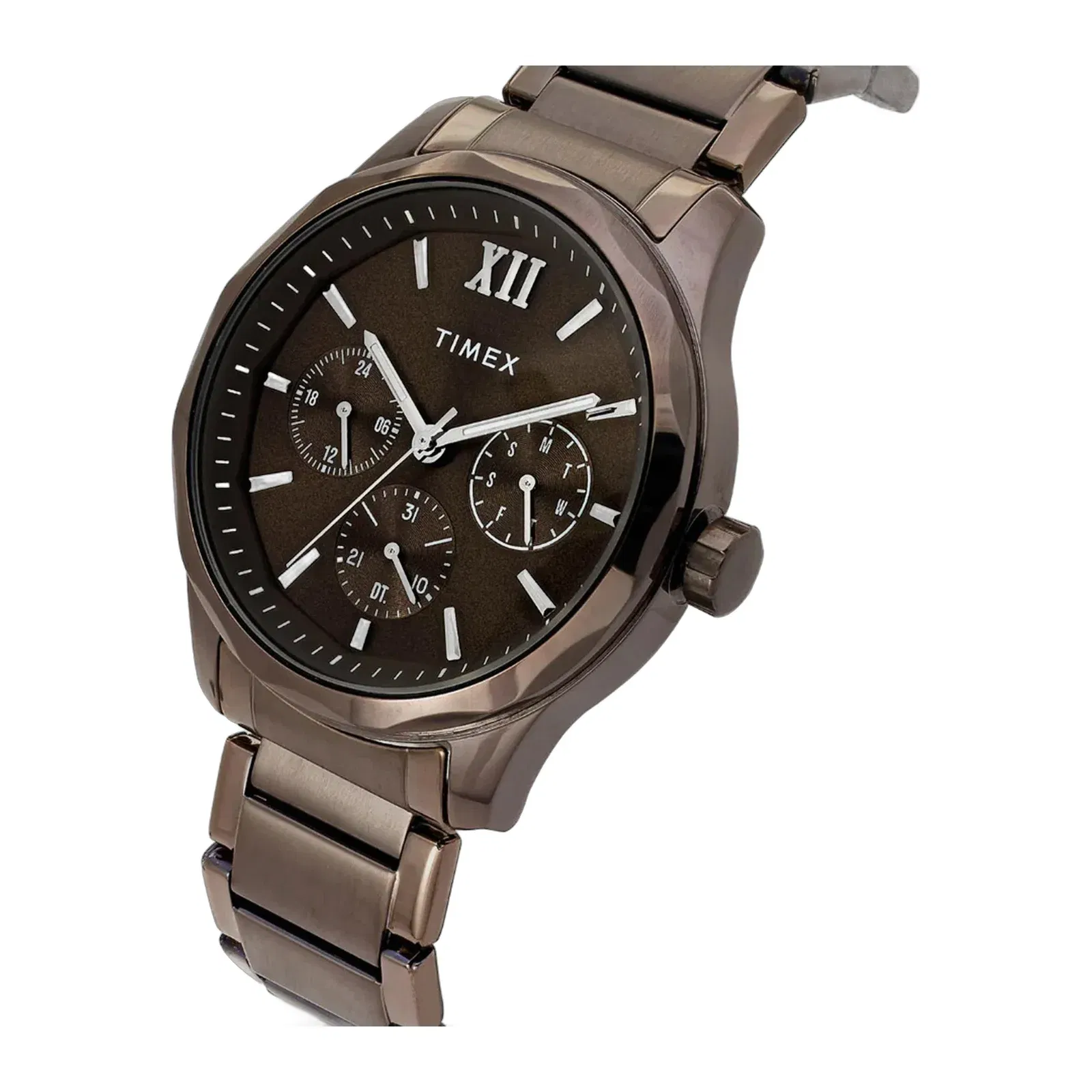 Timex Signio Men Quartz Dial Multi-Function Stainless Steel Watch Tw0Tg7636