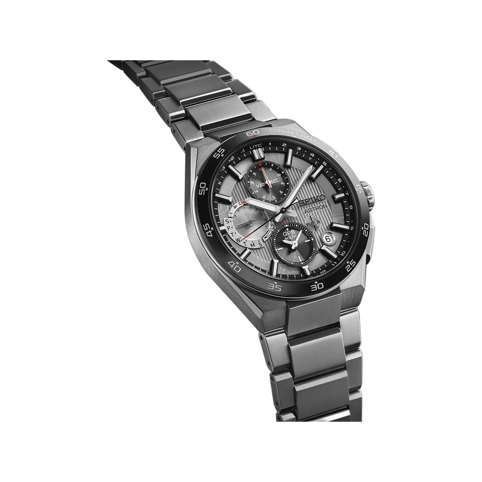 Seiko Astron Silvery Night 5X Gps Solar Chronograph - Silver - SSH153J1
