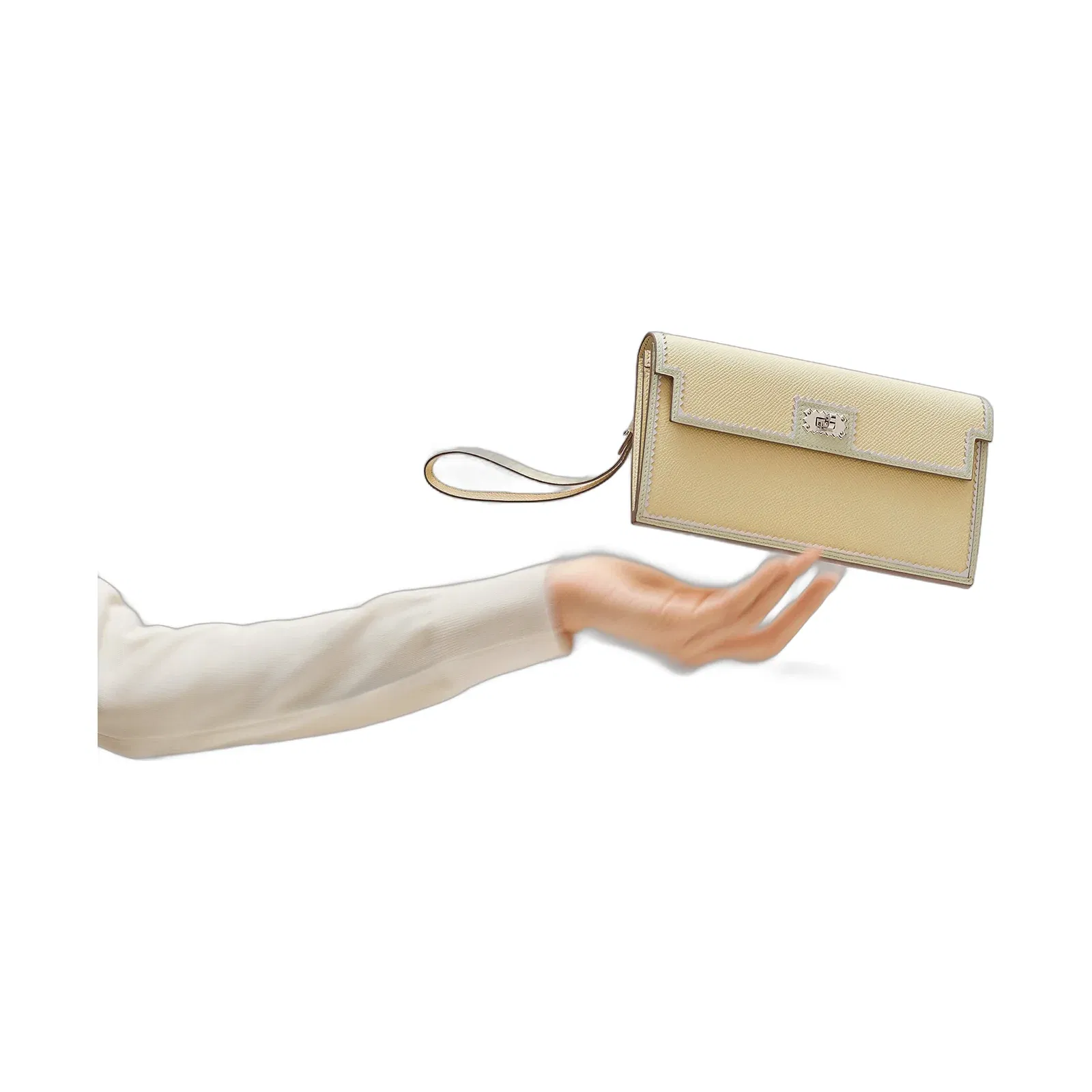 Hermes Kelly Pocket Long Wallet Toupe