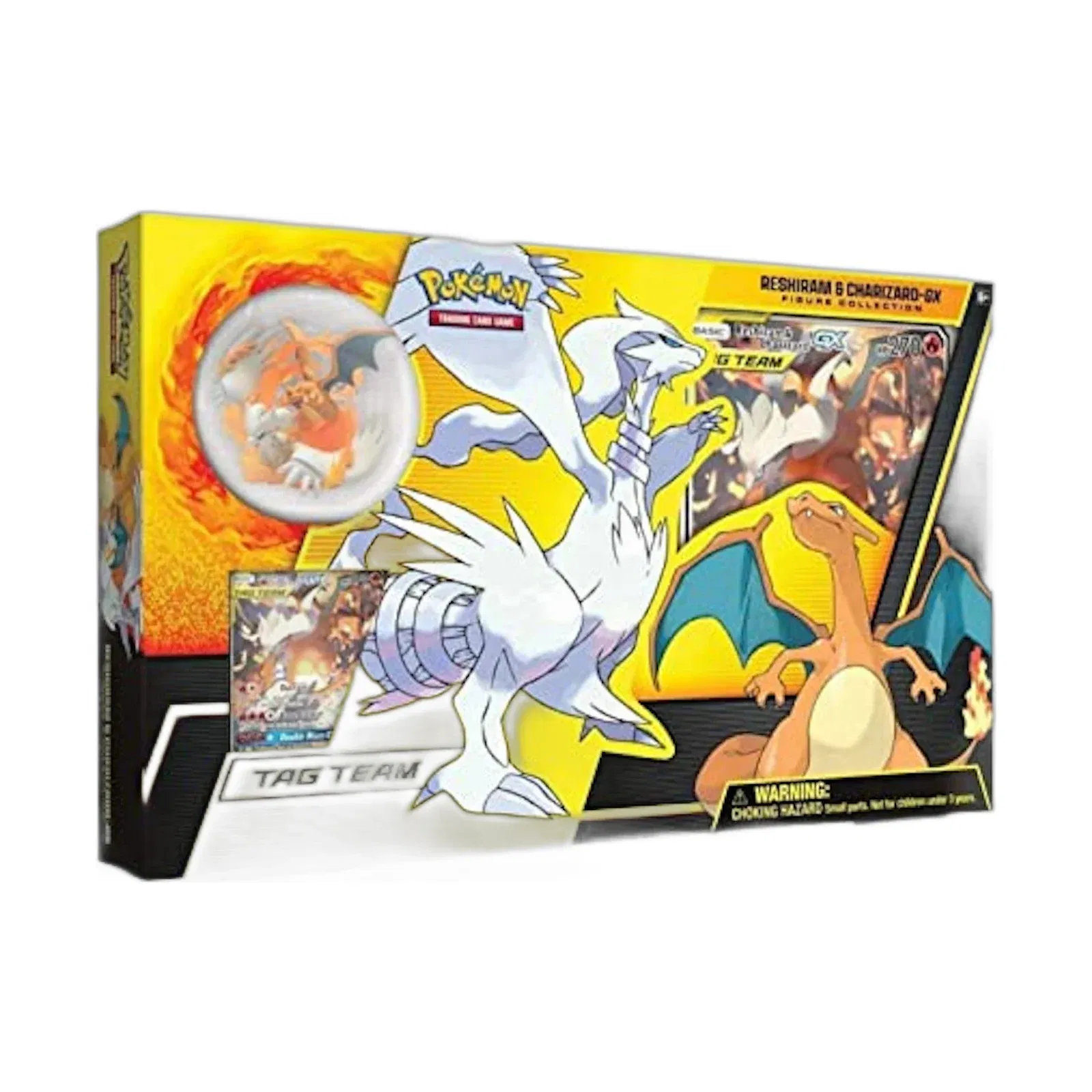 2019 Pokemon Tcg Reshiram & Charizard Gx Figure Collection