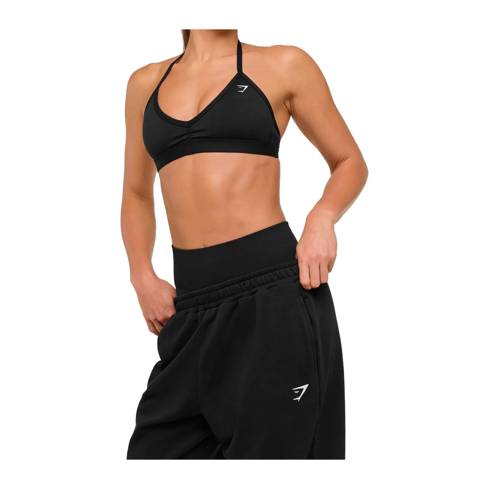 Women's Gymshark Training Fleece Straight Leg Regular Joggers Black