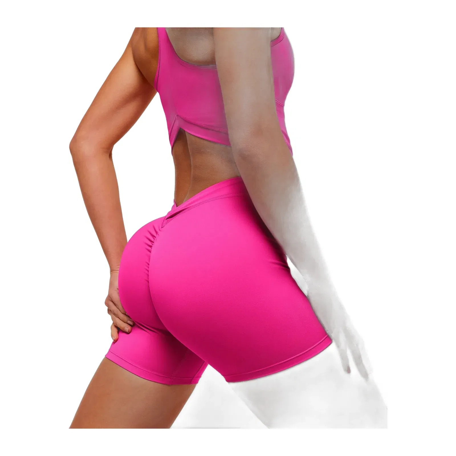 Women's Gymshark Lifting Dipped Waistband Shorts Super-Set Pink