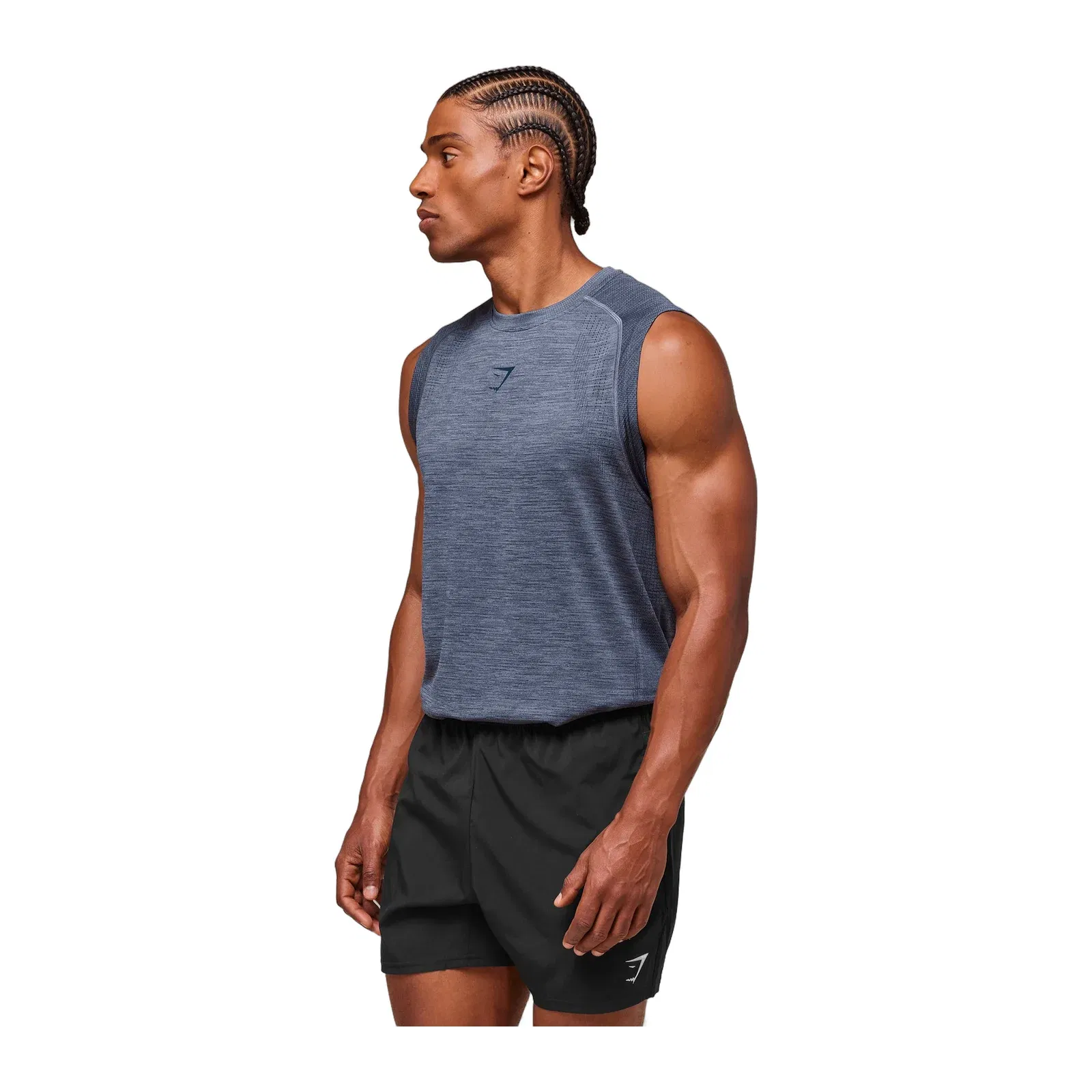 Gymshark Versatile Seamless Tank - Iron Blue/Navy