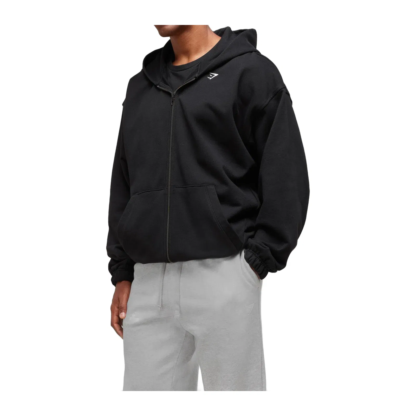 Gymshark Crest Straight Leg Joggers - Light Grey Marl