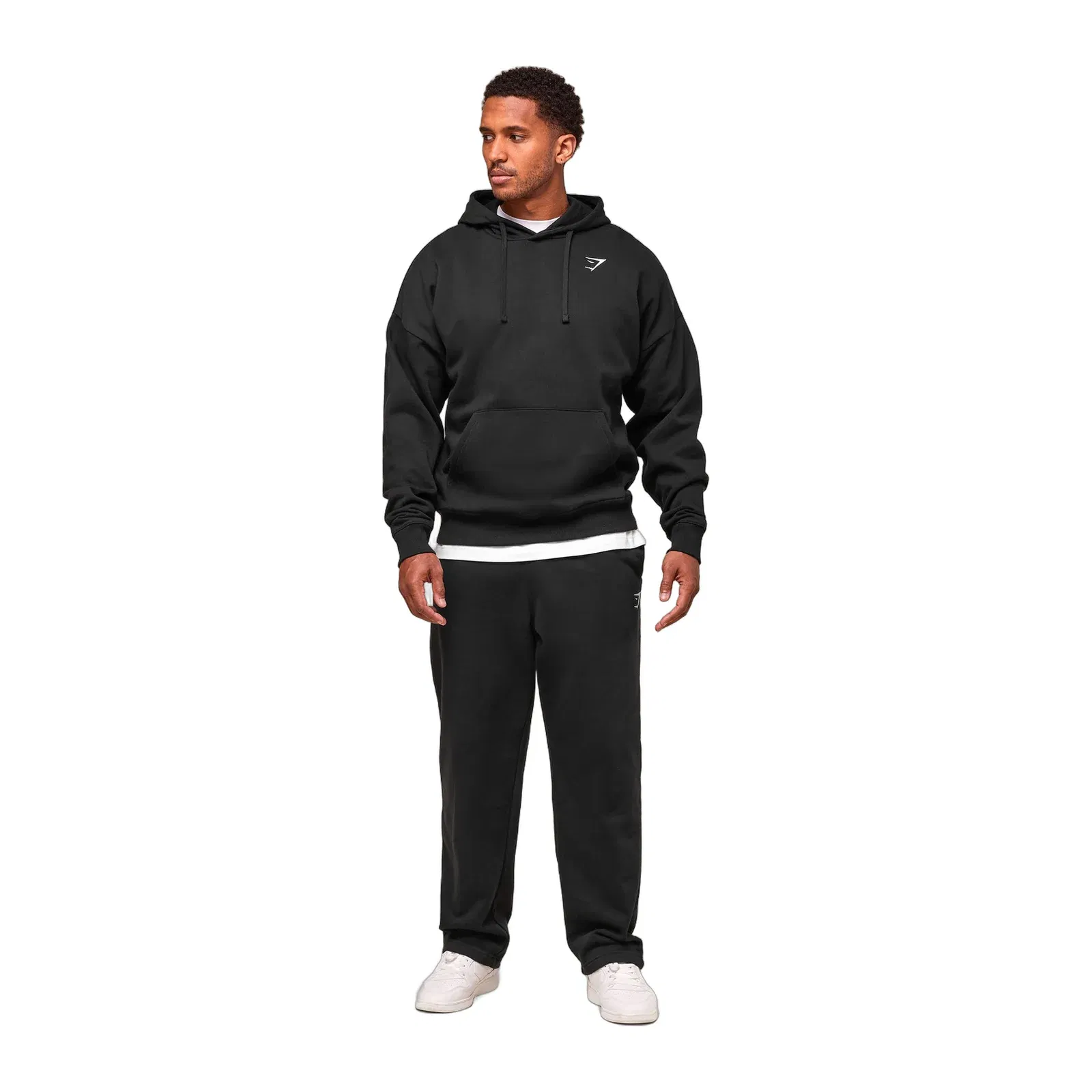 Gymshark Crest Oversized Hoodie - Black