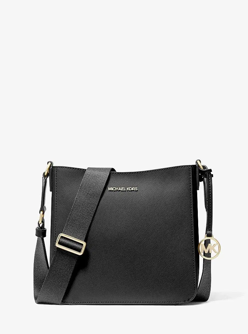 Michael Kors Jet Set Travel Small Messenger Bag Black-Black