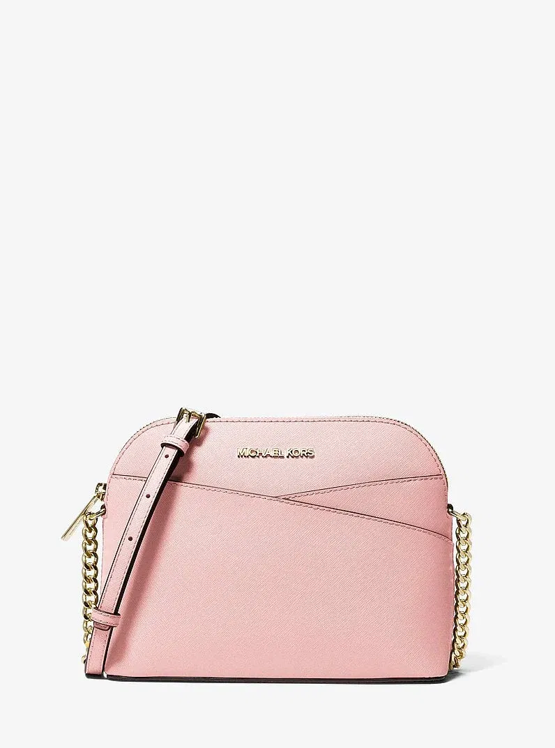 Michael Kors Jet Set Travel Medium Dome Crossbody Bag Powder Blush