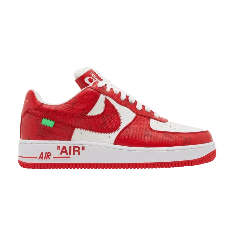 Louis Vuitton x Nike Air Force 1 By Virgil Abloh Red