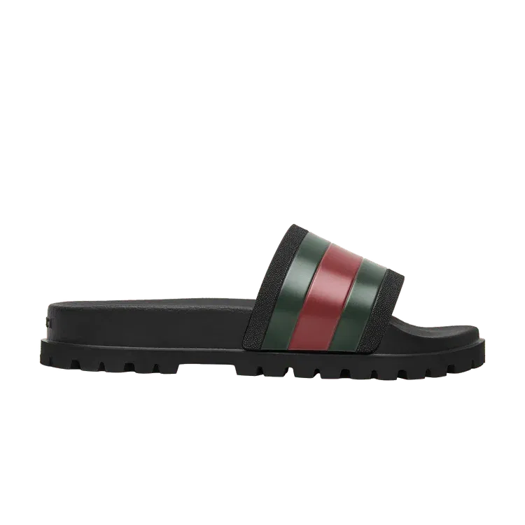Gucci Web Slide Sandal Black