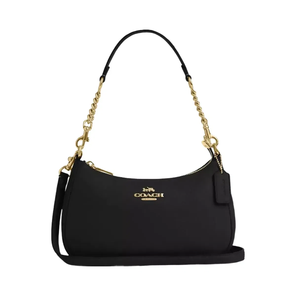 Coach Teri Shoulder Bag Gold Black