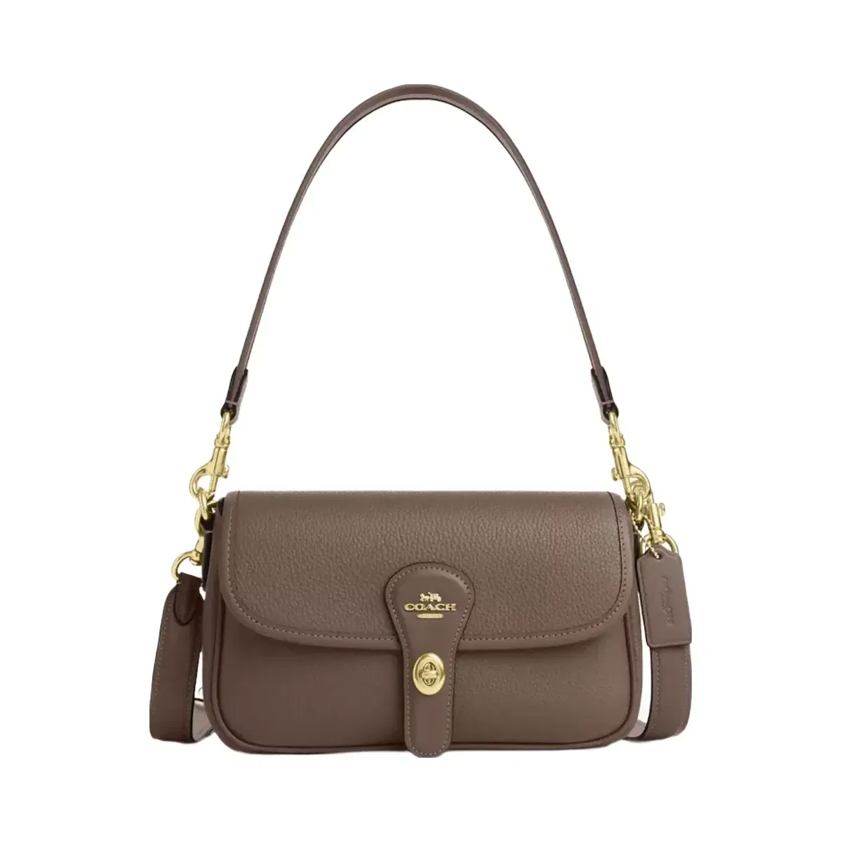 Coach Hadley Shoulder Bag Gold Dark Stone