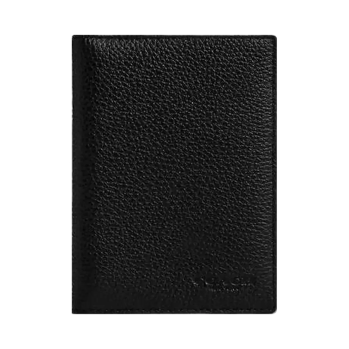 Coach Passport Card Case Gunmetal Black