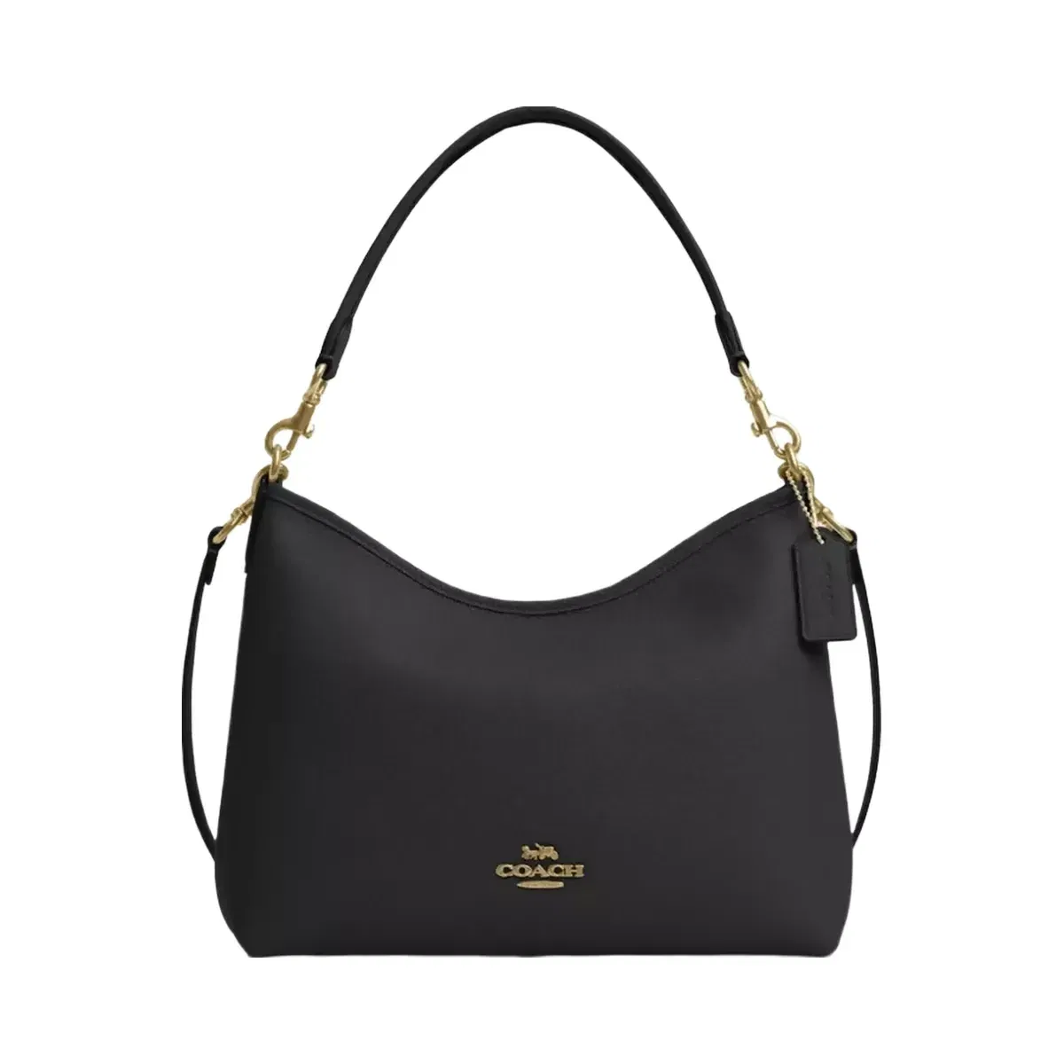 Coach Laurel Shoulder Bag Gold Black