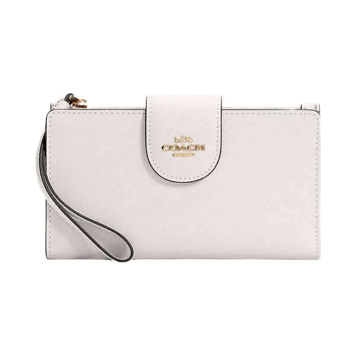 Coach Phone Wallet Gold Chalk