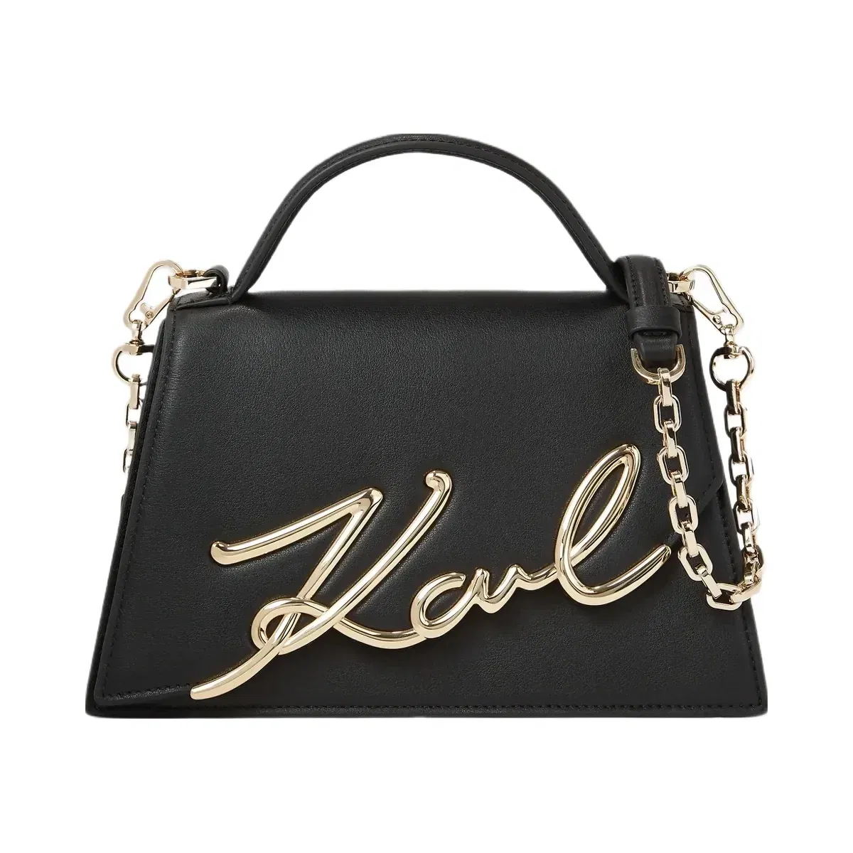 KarlLagerfeld Ksignature Medium Crossbody Bag Black/Gold