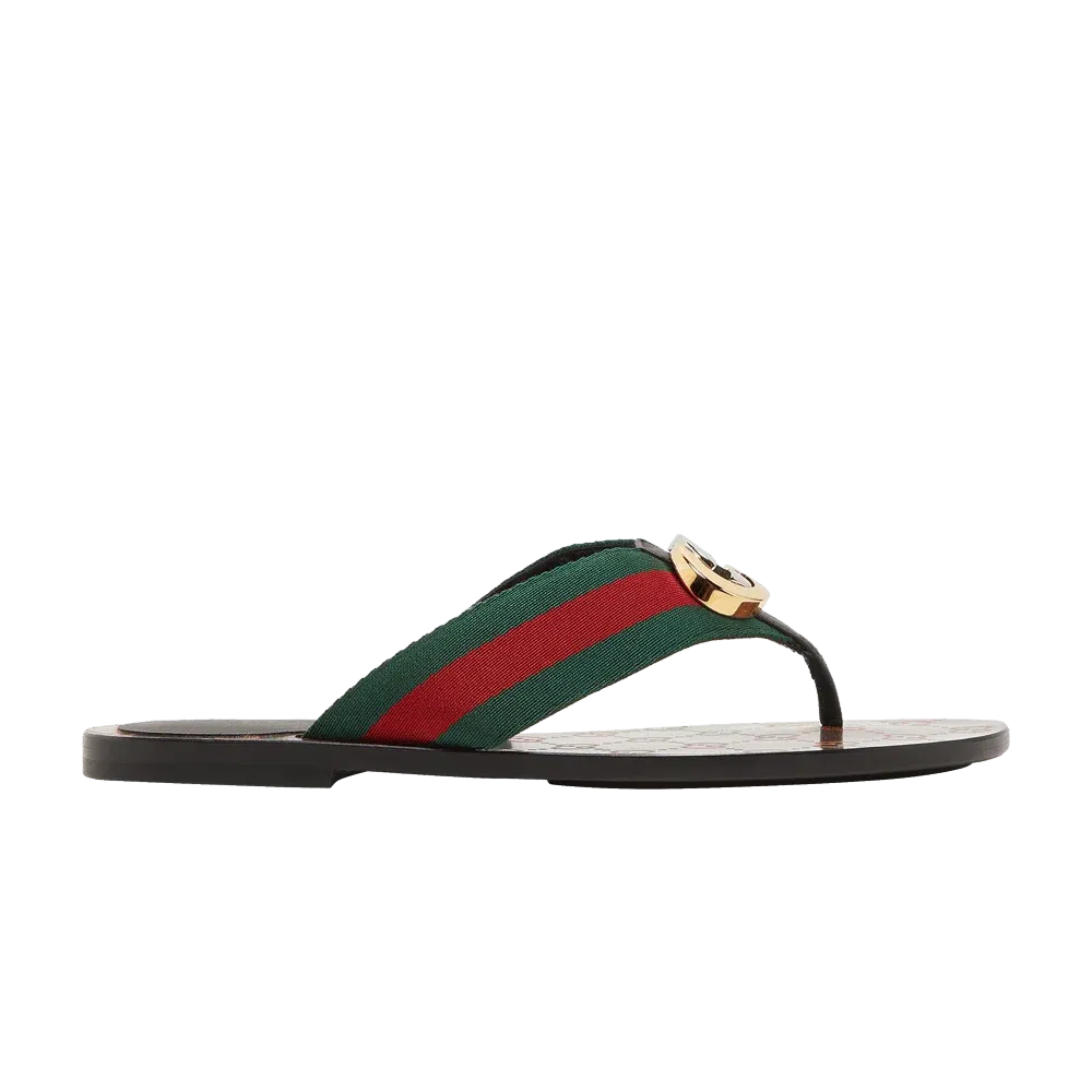 Gucci Wmns GG Web Sandal 'Black Green Red'