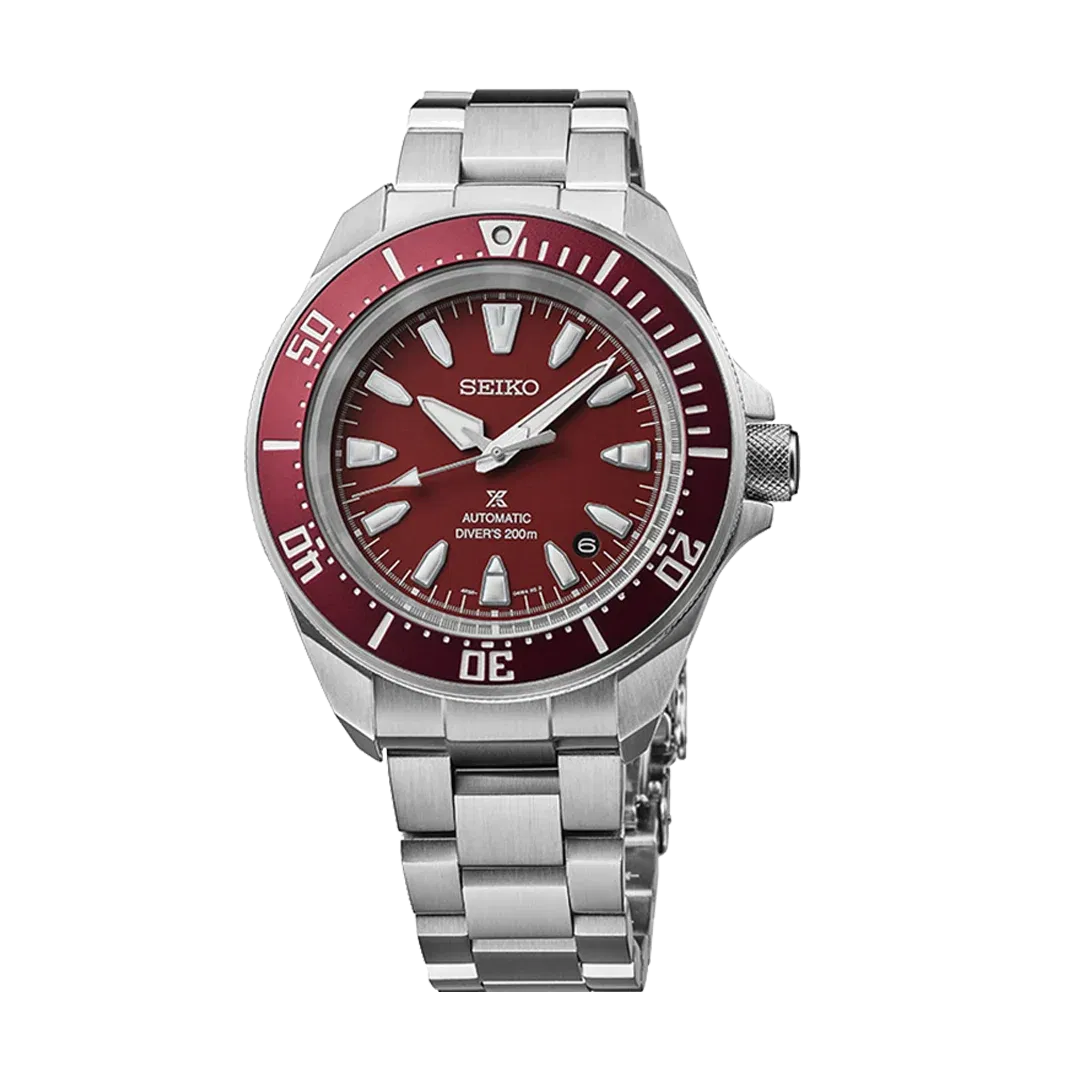 Seiko Prospex 4R Red Shog-Urai Divers Red Dial Stainless Steel Watch - SRPL11K1