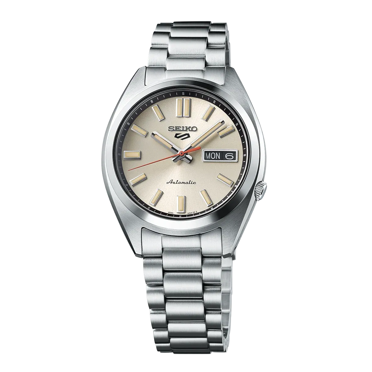 Seiko 5 Sports SNXS Beige Chinos Classic Sports Beige Dial Stainless Steel Watch - SRPK91K1