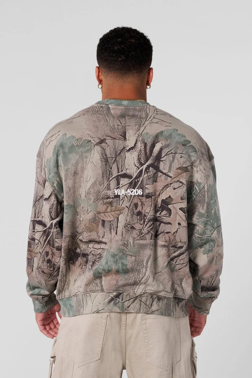 Tree Camo Collection - Crewnecks Beige Tree Camo